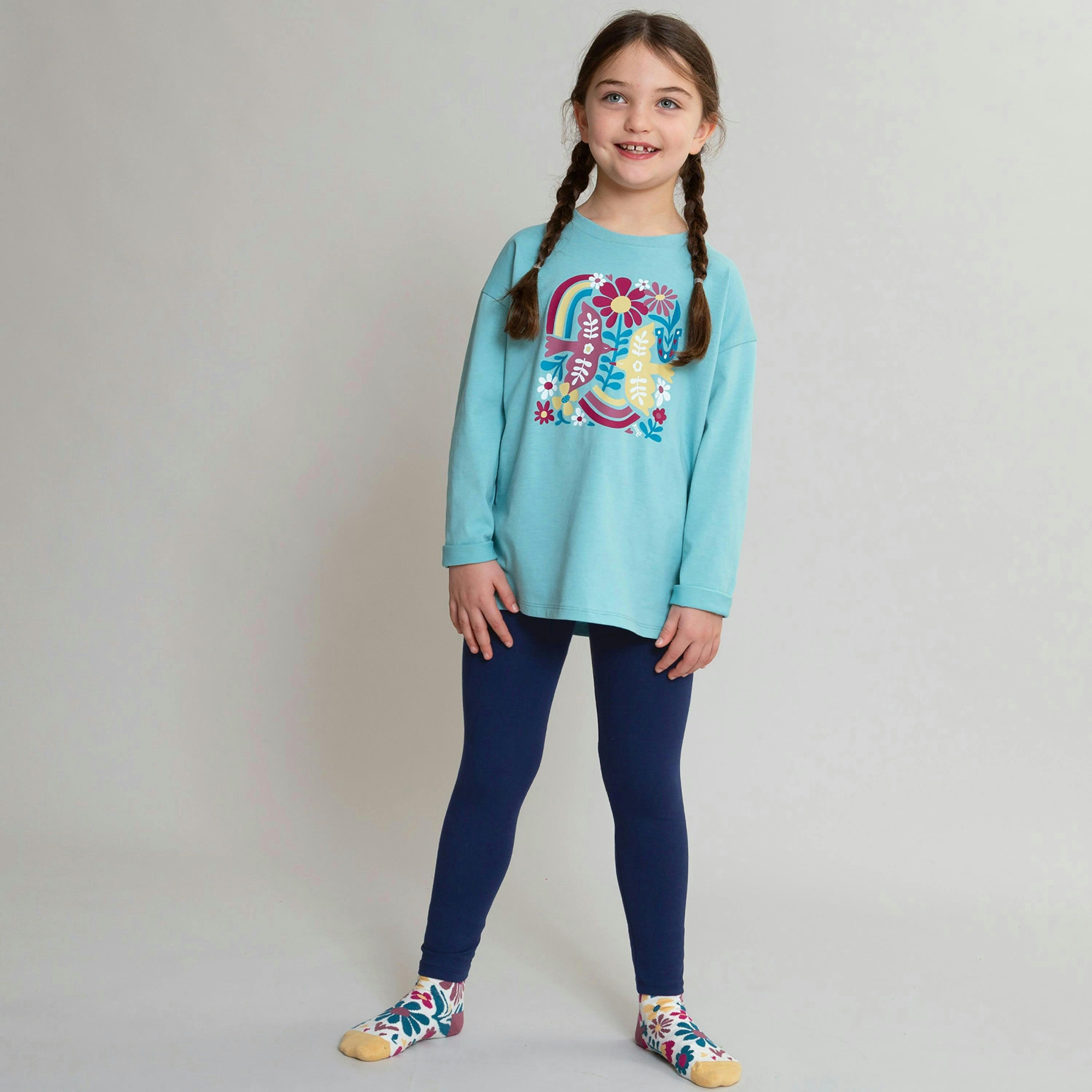 Kids Organic Classic Leggings , view 6 of 6