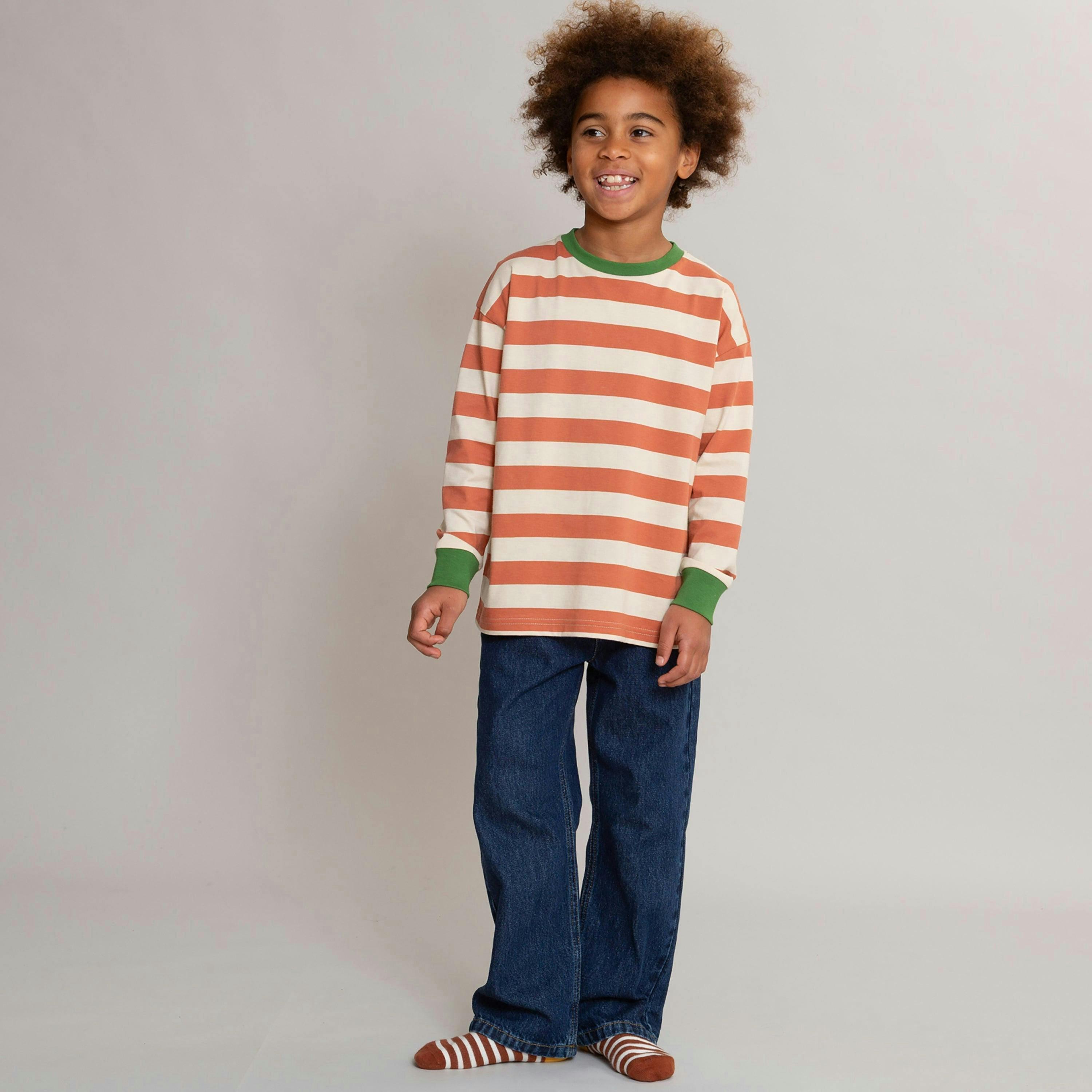 Kids Organic Relaxed Fit Denim Jeans , view 2 of 4