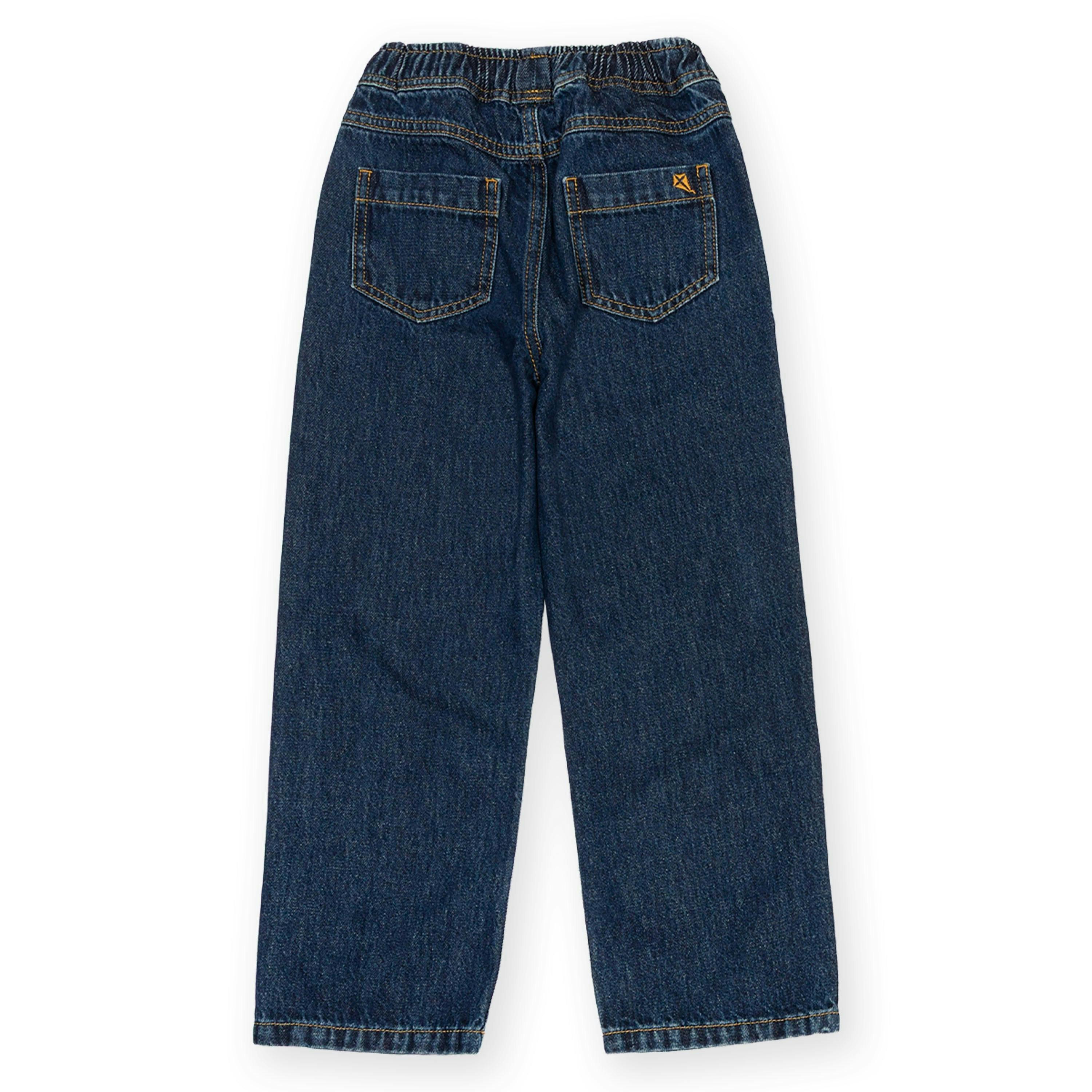 Kids Organic Relaxed Fit Denim Jeans , view 4 of 4