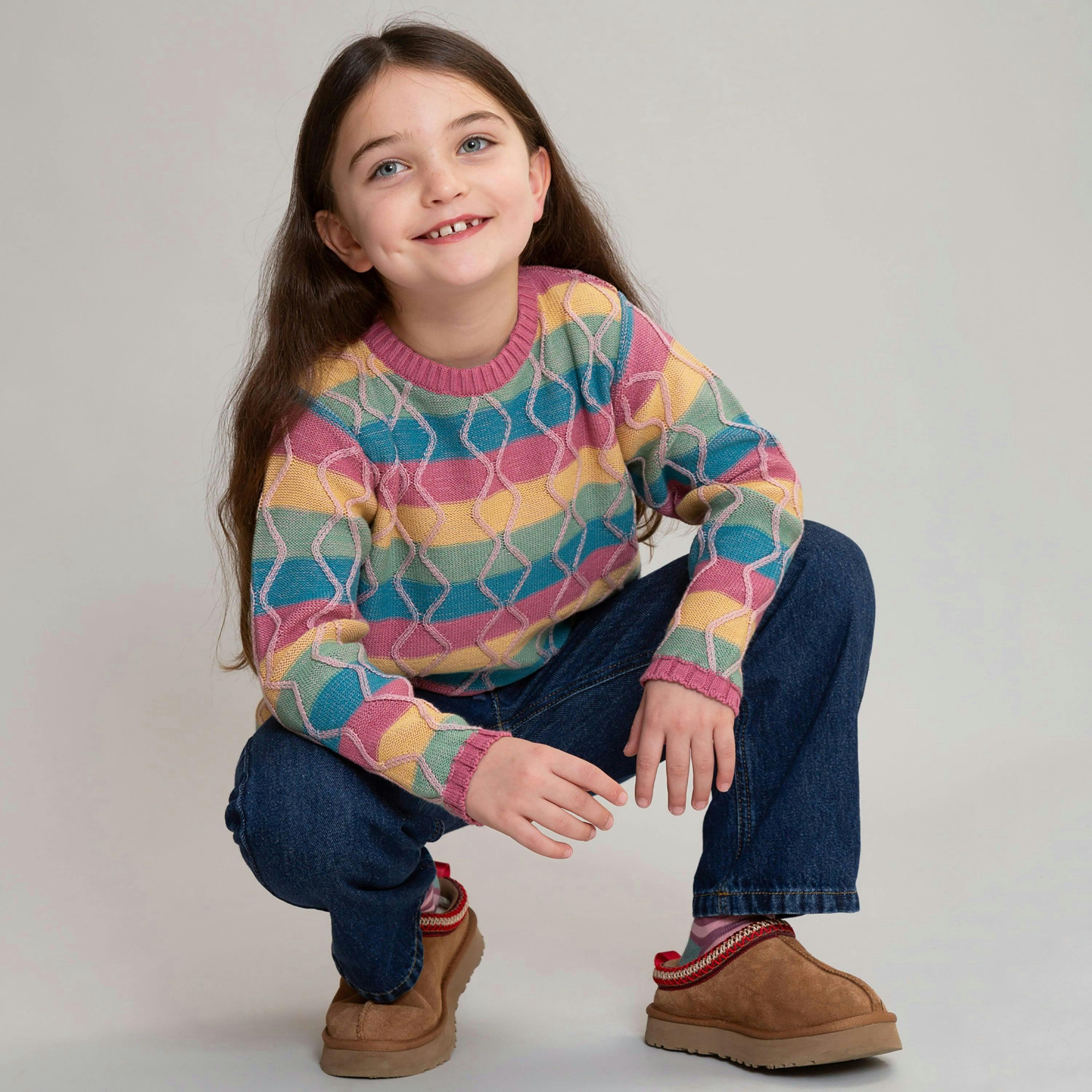 Kids Organic Fancy Stripe Jumper , view 3 of 6