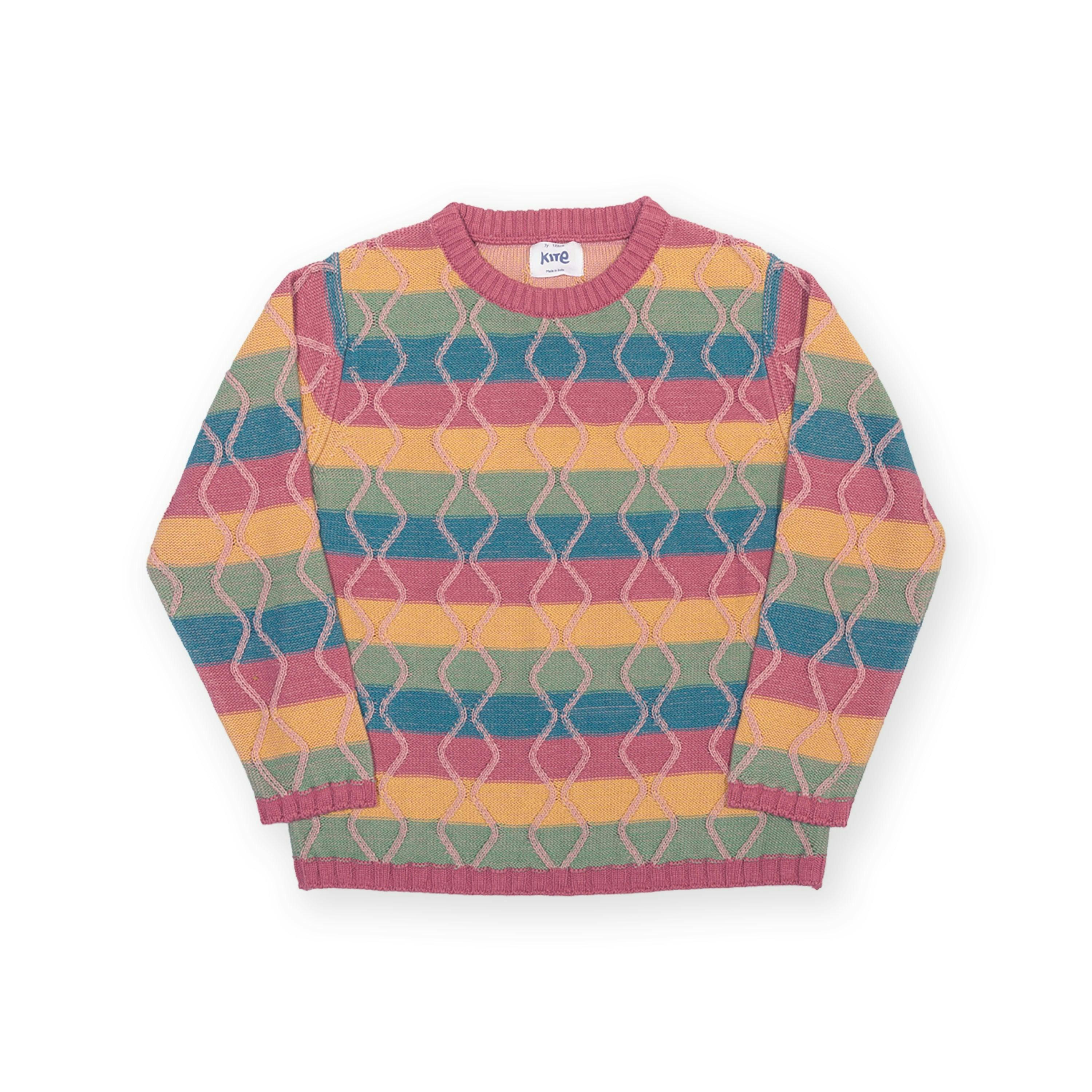 Kids Organic Fancy Stripe Jumper , view 6 of 6