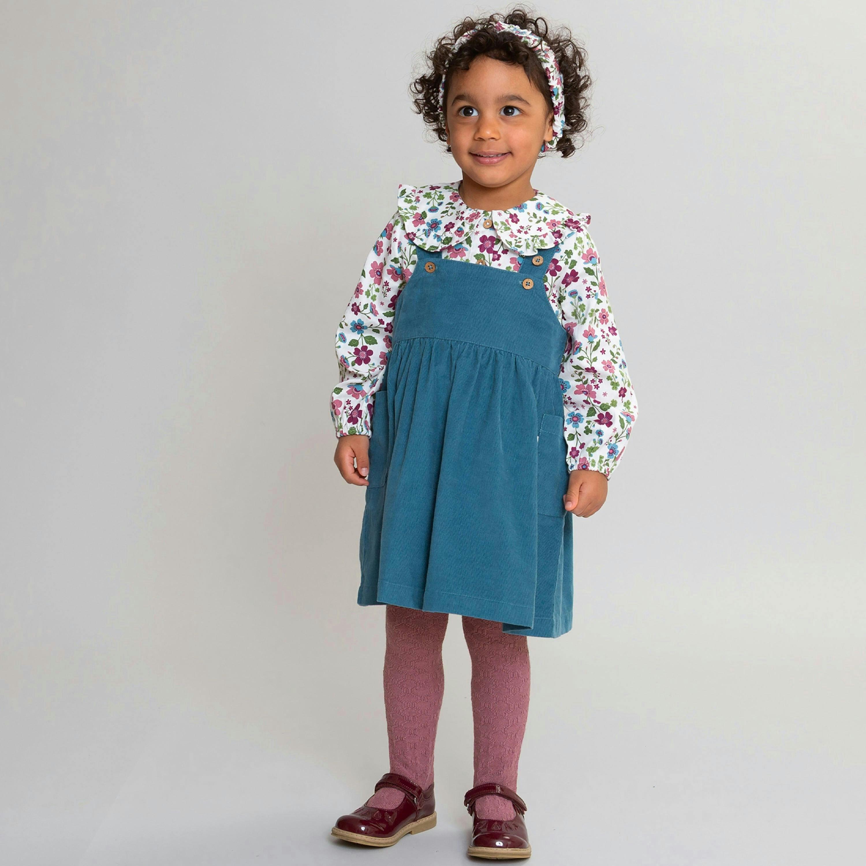 Kids Organic Cable Tights Heather , view 3 of 5