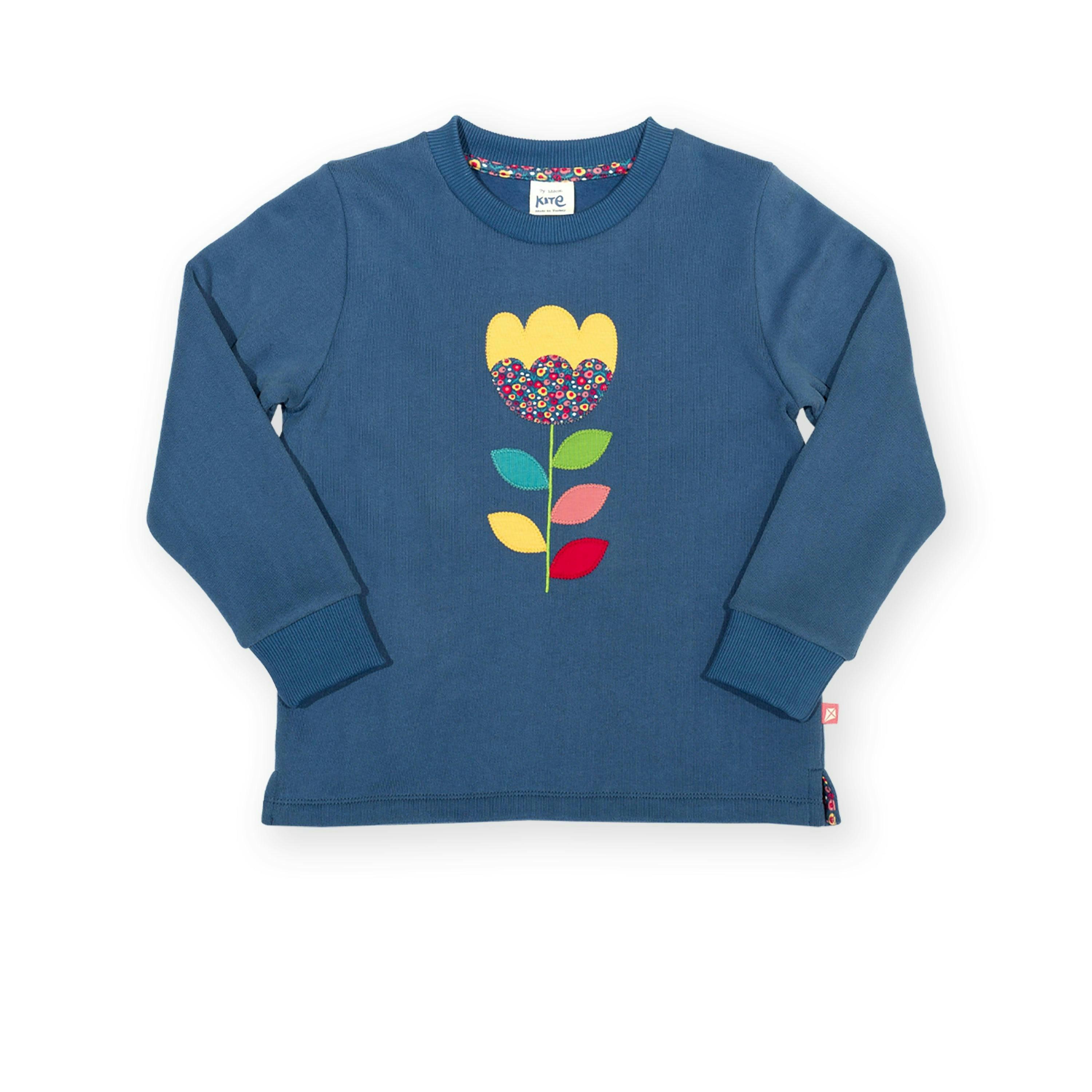 Kids Organic Folksy Bloom Sweatshirt , view 4 of 5