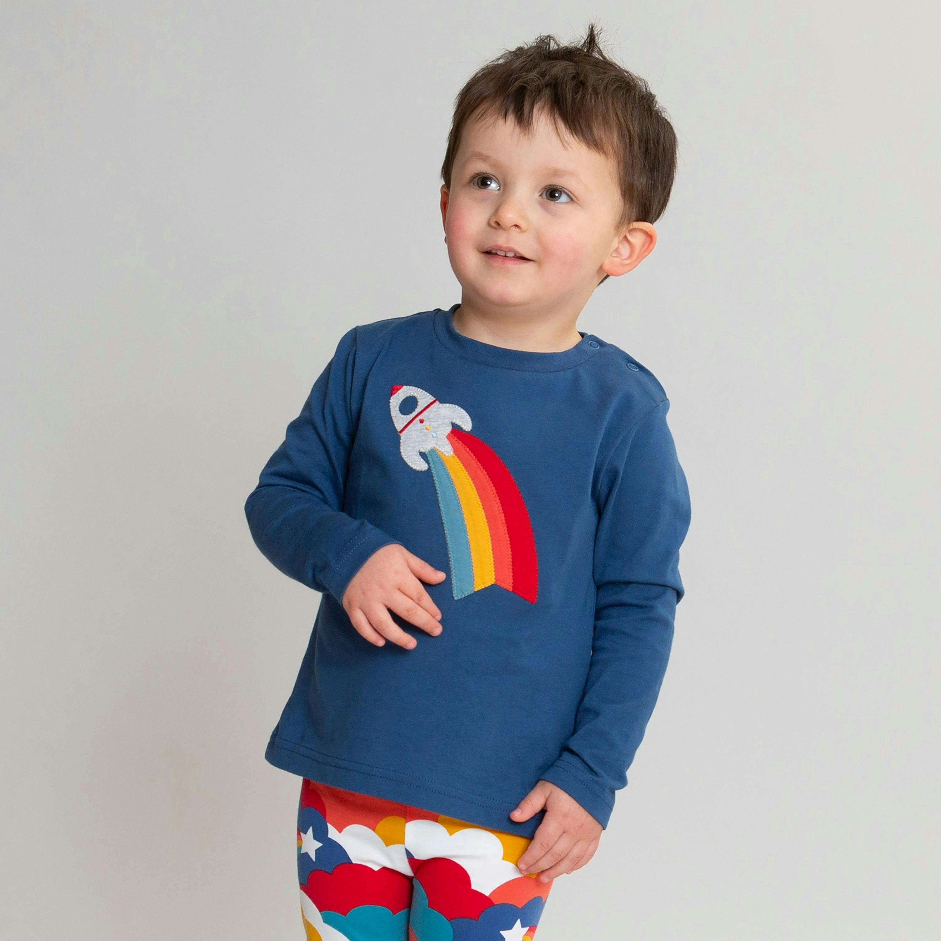 Kids Organic Supersonic T-Shirt , view 2 of 4