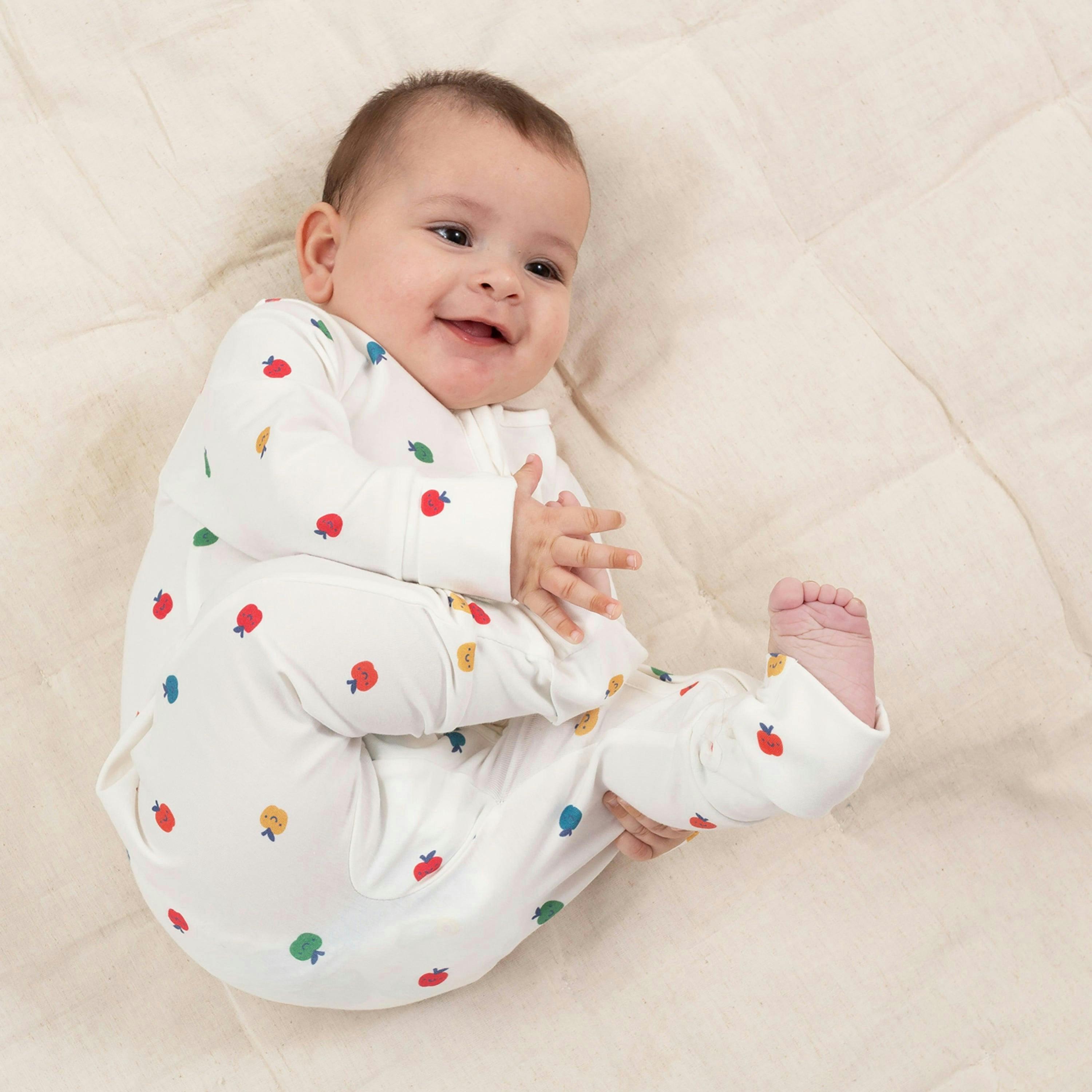 Baby Organic Apple A Day Sleepsuit , view 3 of 4