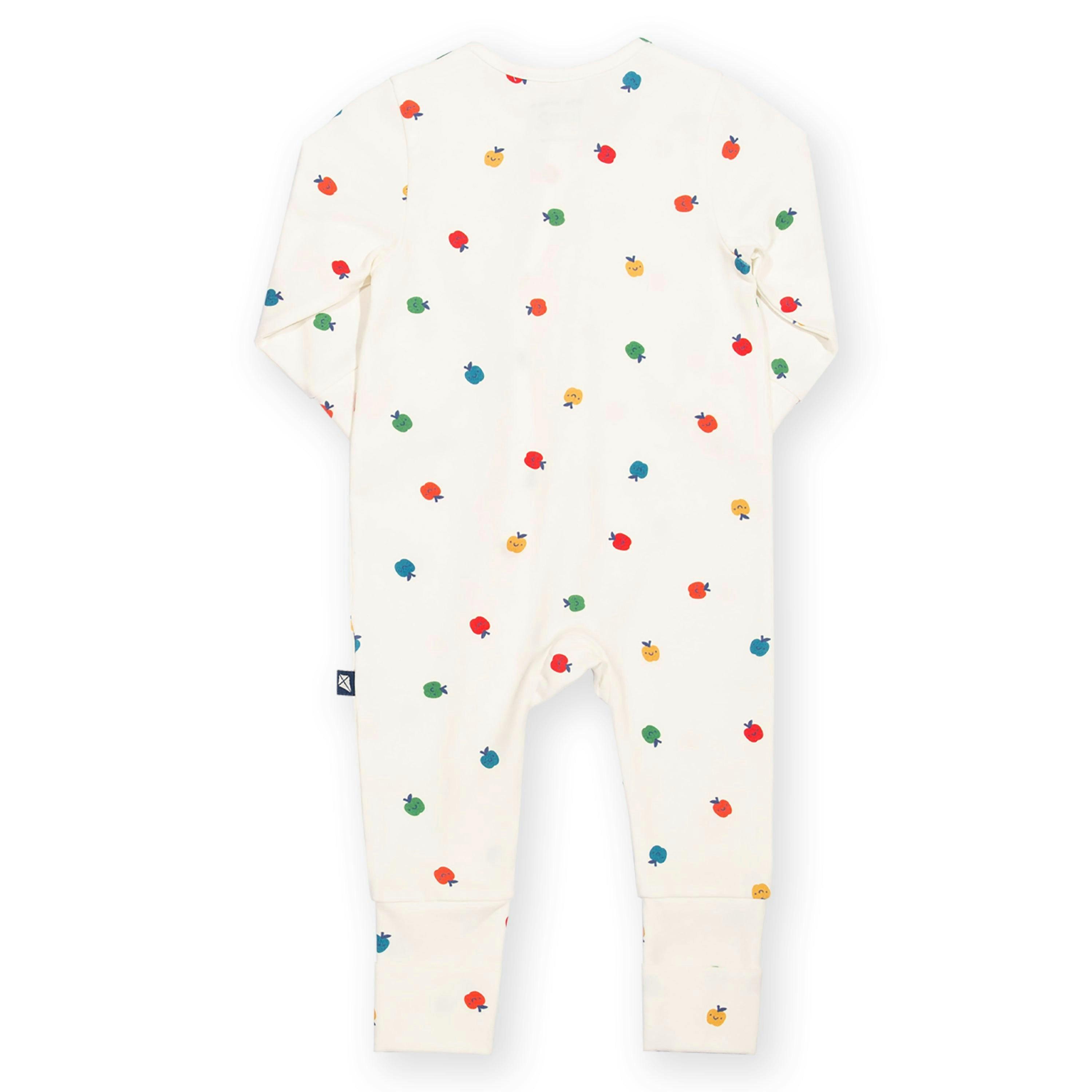 Baby Organic Apple A Day Sleepsuit , view 4 of 4
