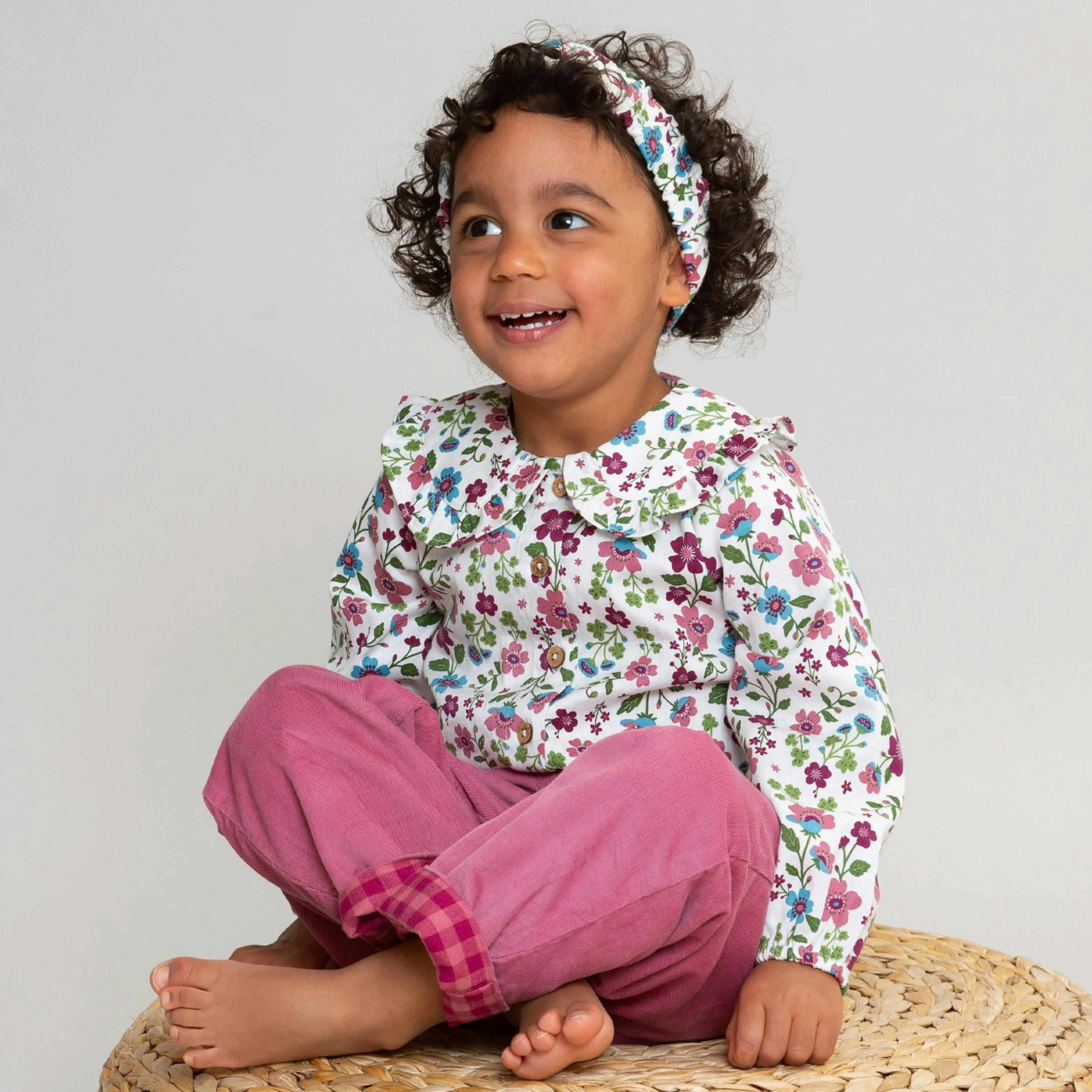 Kids Organic Clover Blouse , view 2 of 5