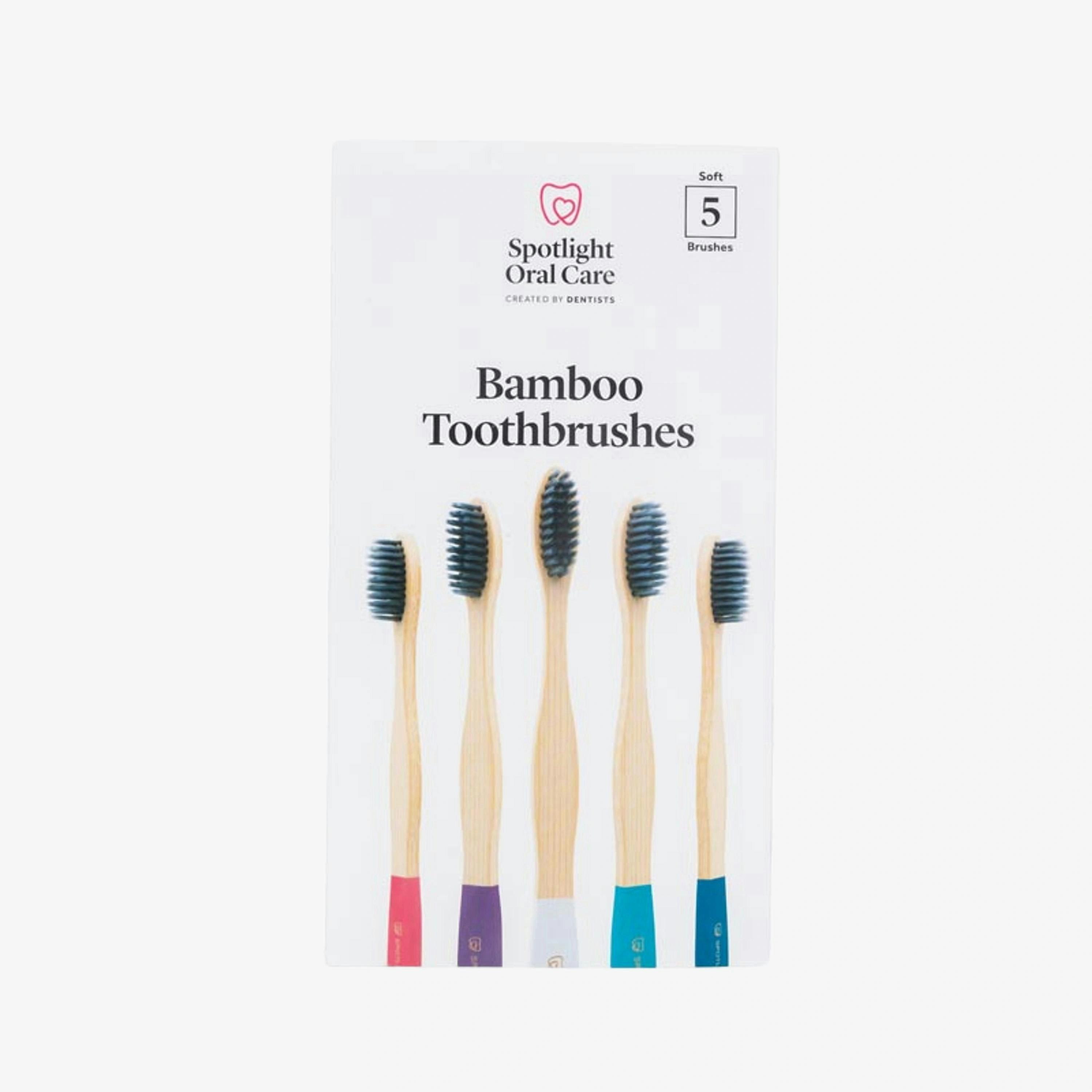 Spotlight Oral Care Bamboo Toothbrush Pack (x5) , view 1 of 5