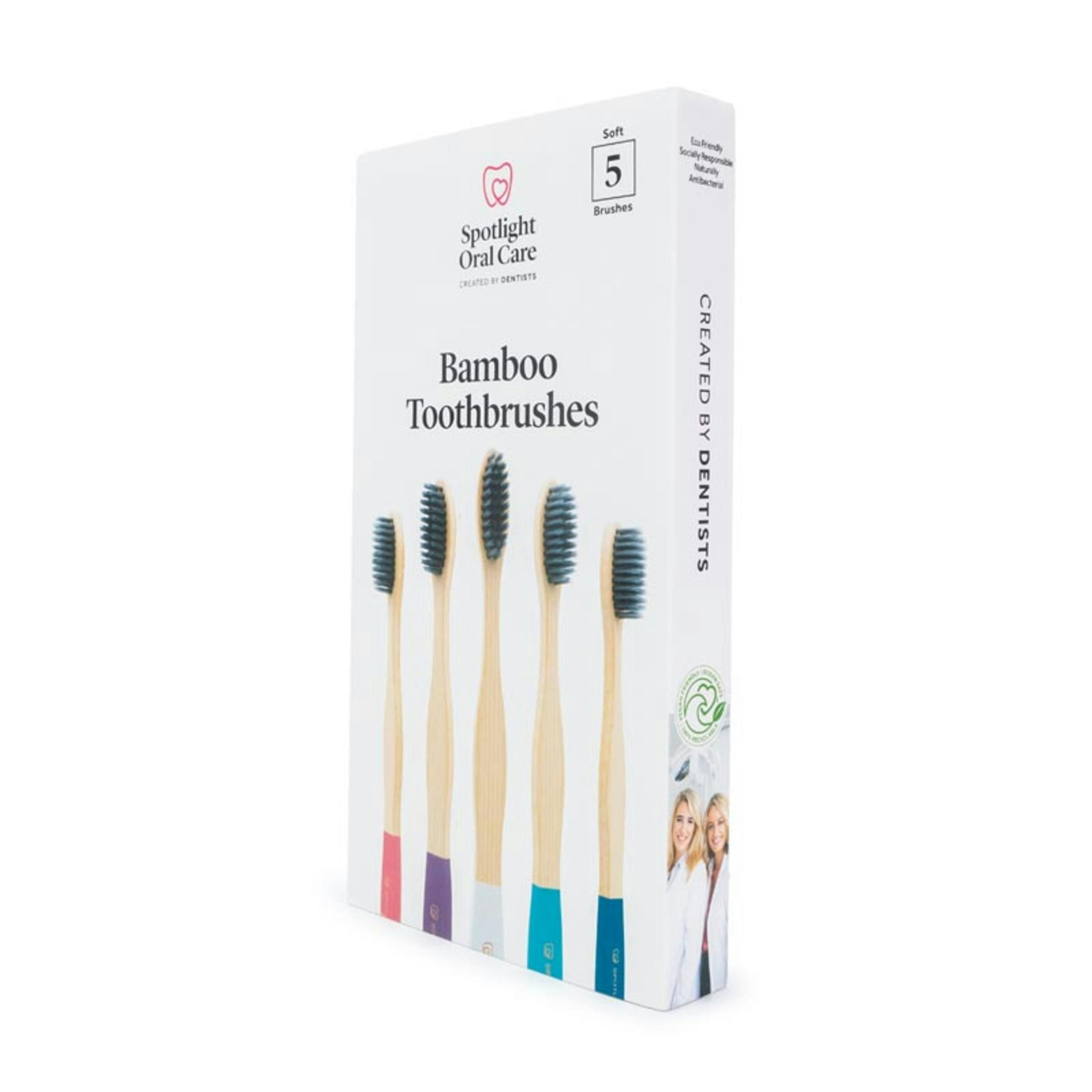 Spotlight Oral Care Bamboo Toothbrush Pack (x5) , view 2 of 5