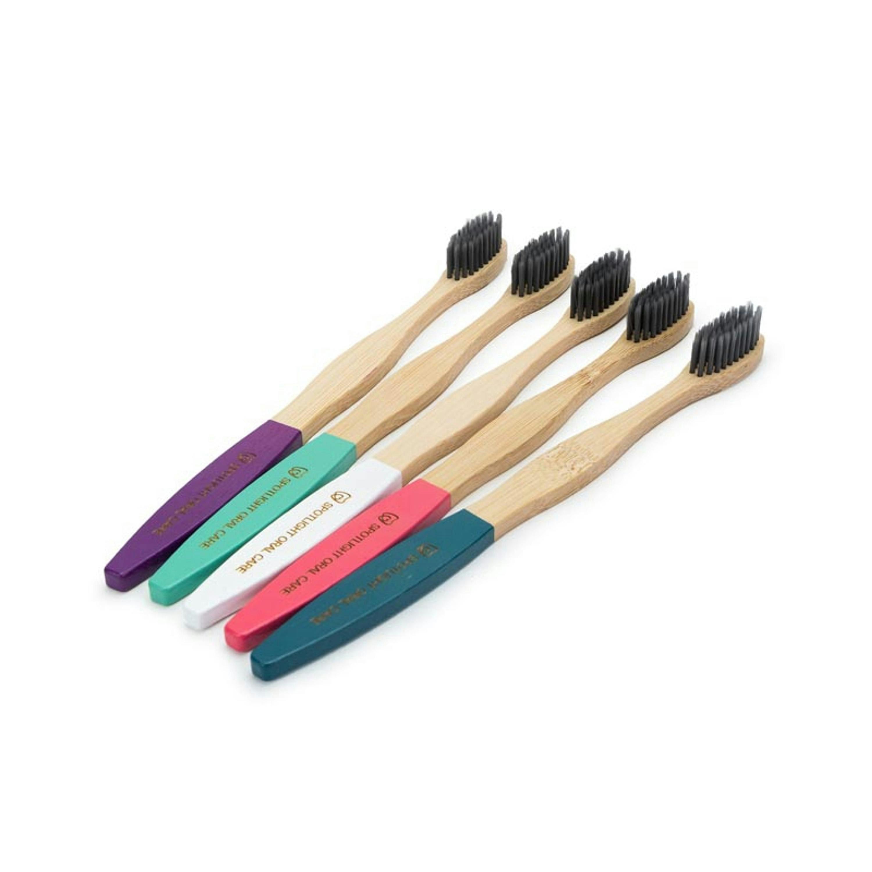 Spotlight Oral Care Bamboo Toothbrush Pack (x5) , view 3 of 5