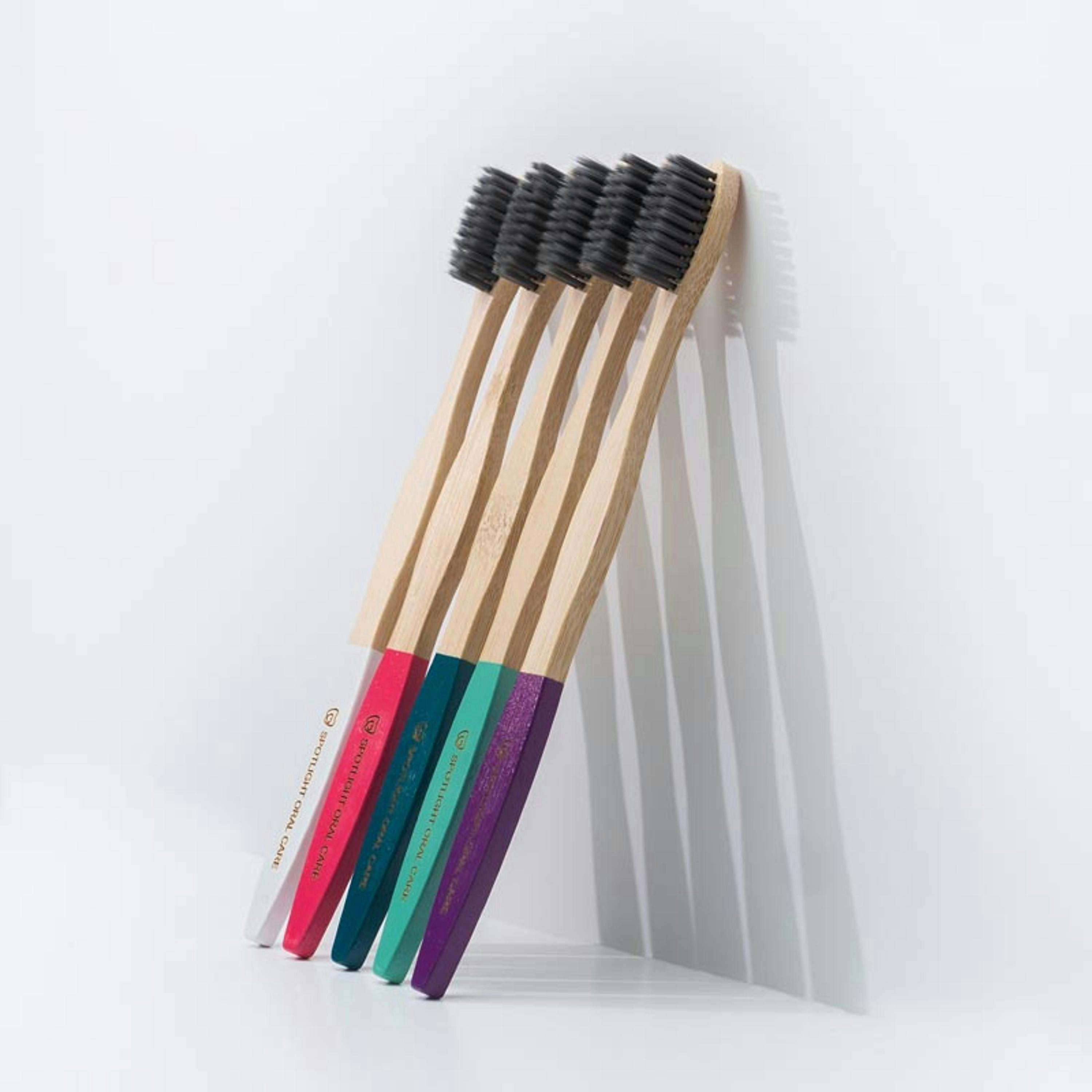 Spotlight Oral Care Bamboo Toothbrush Pack (x5) , view 4 of 5