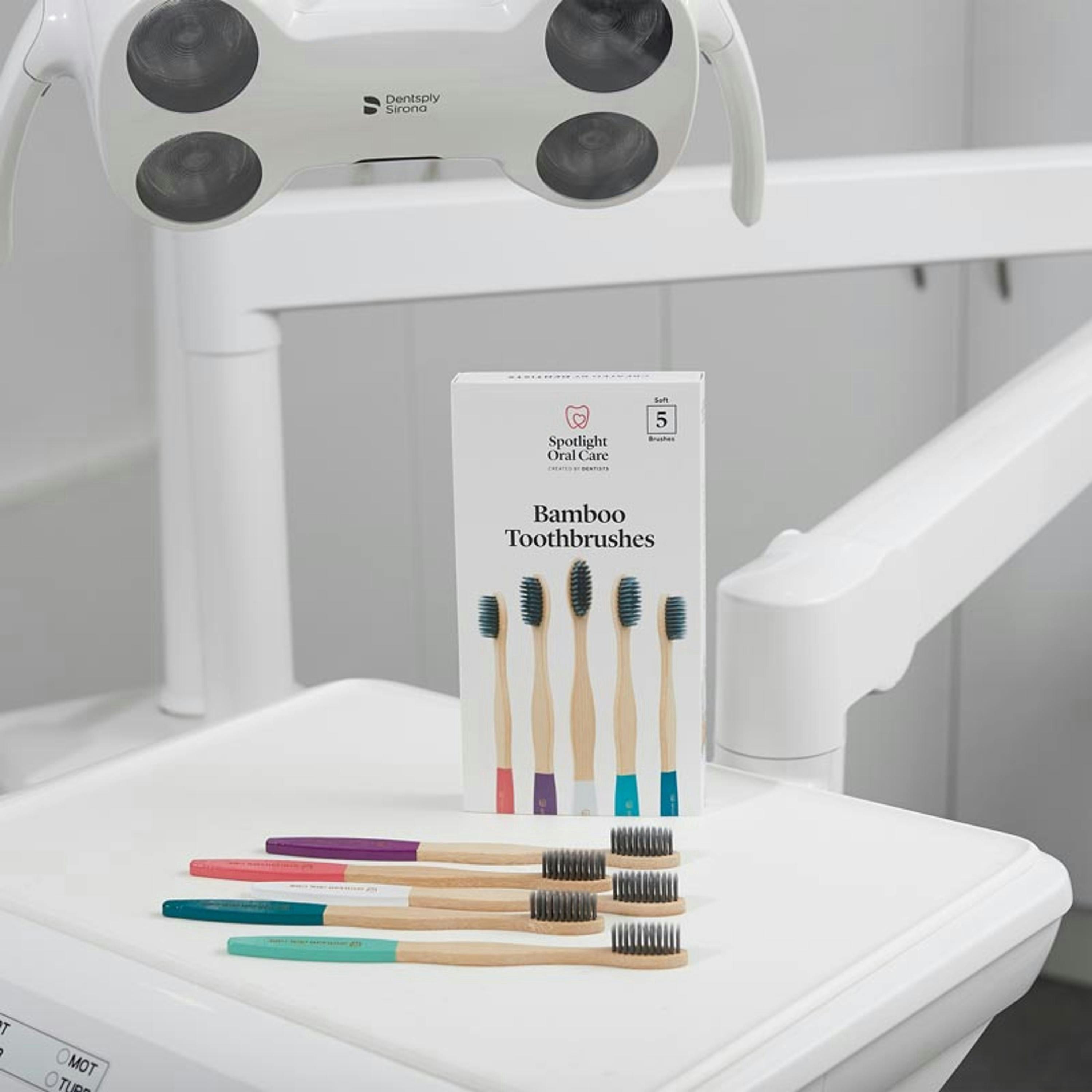Spotlight Oral Care Bamboo Toothbrush Pack (x5) , view 5 of 5