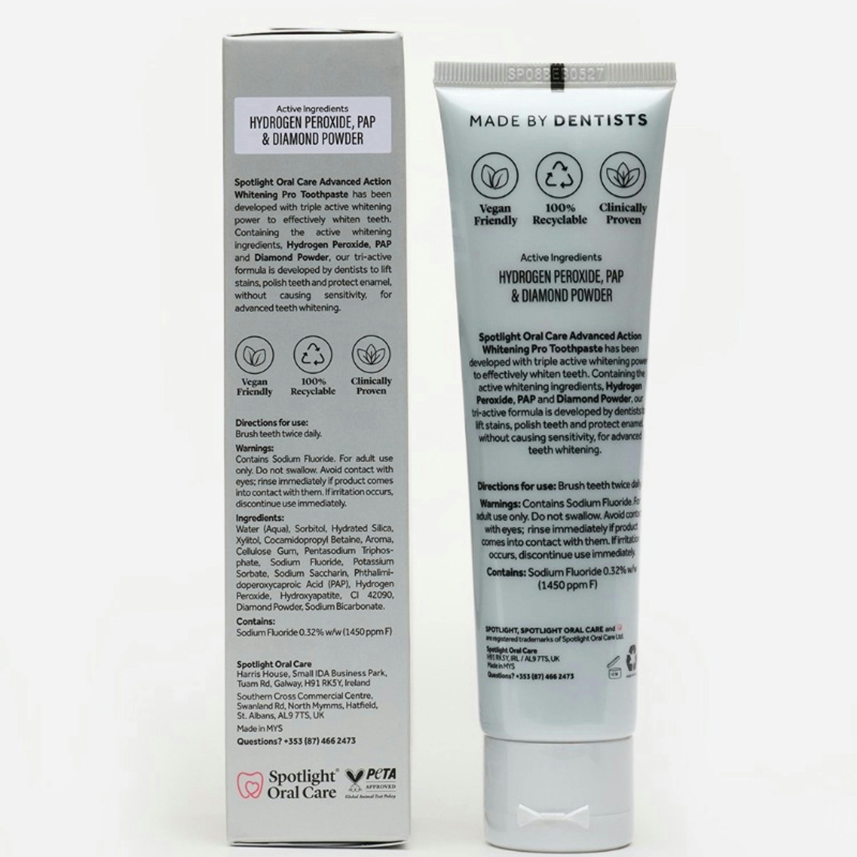 Spotlight Oral Care Advanced Action Whitening Pro Toothpaste Single , view 5 of 6