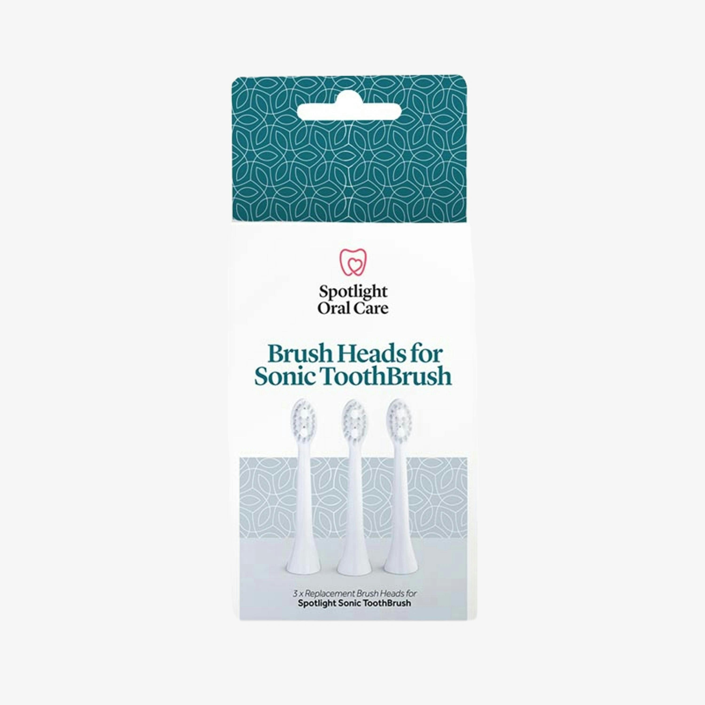 Spotlight Oral Care Sonic Head Replacements Pack (x3) , view 1 of 3