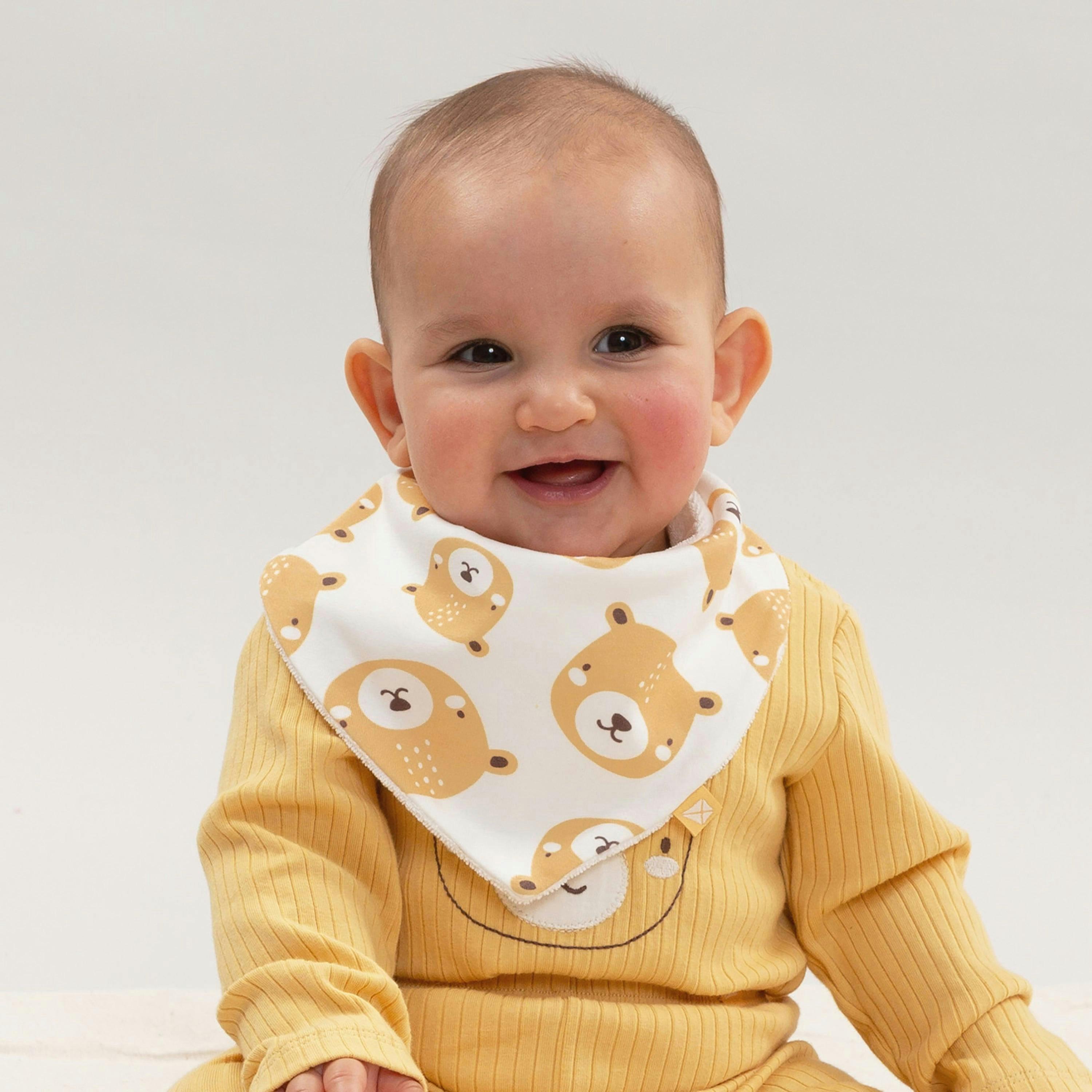 Baby Organic Teddy Bib , view 2 of 2