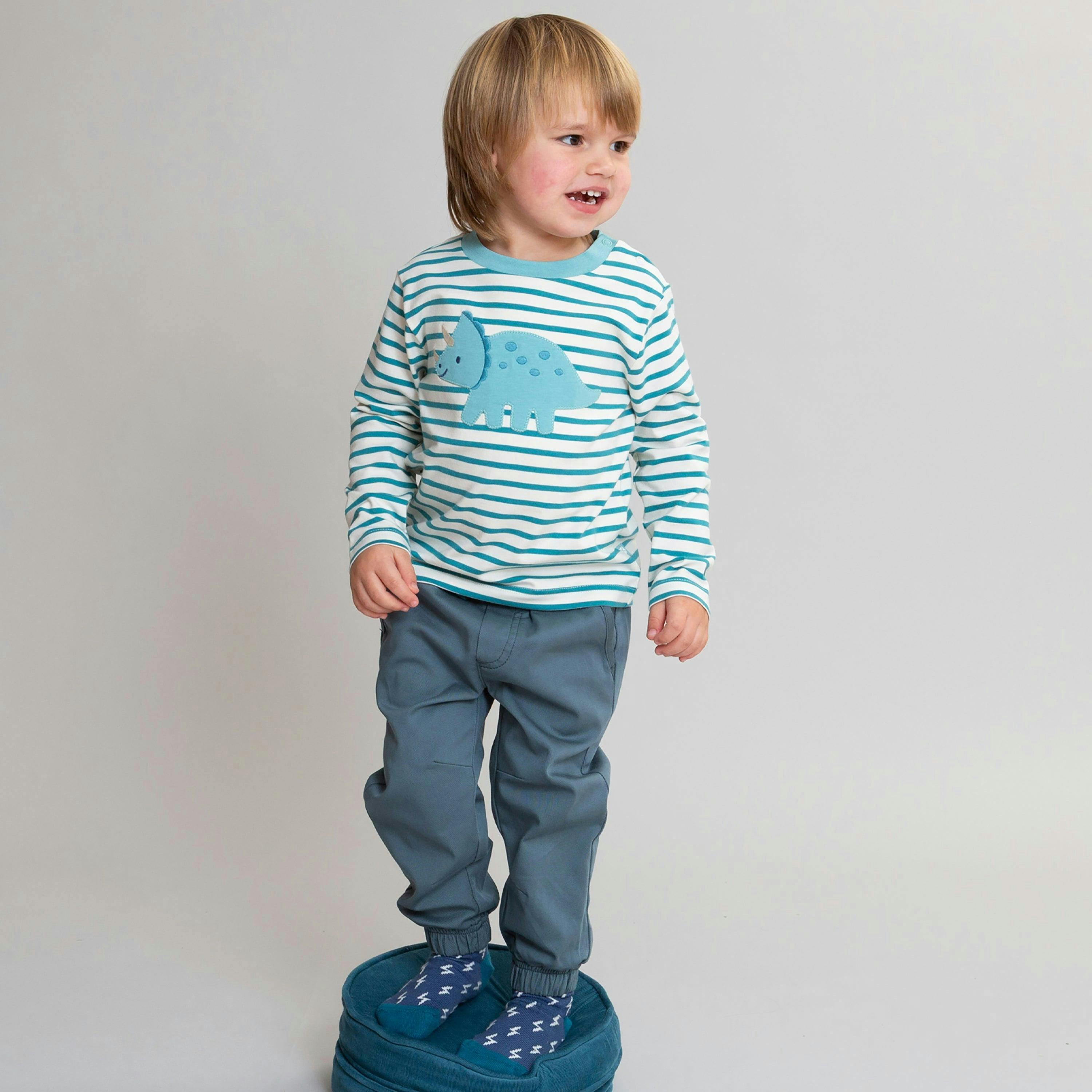Kids Organic Twill Joggers , view 2 of 5