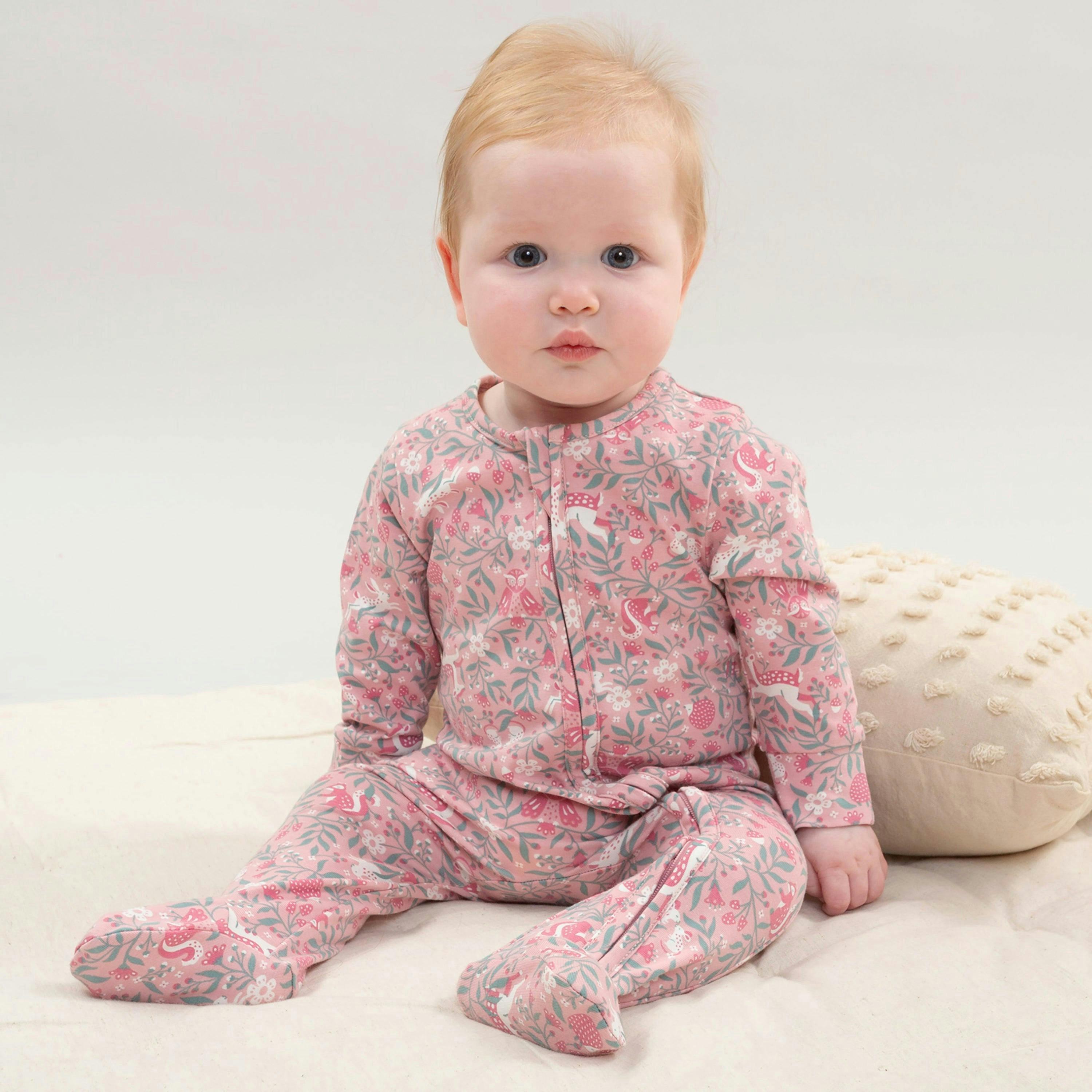 Baby Organic Whispering Woods Sleepsuit , view 2 of 4