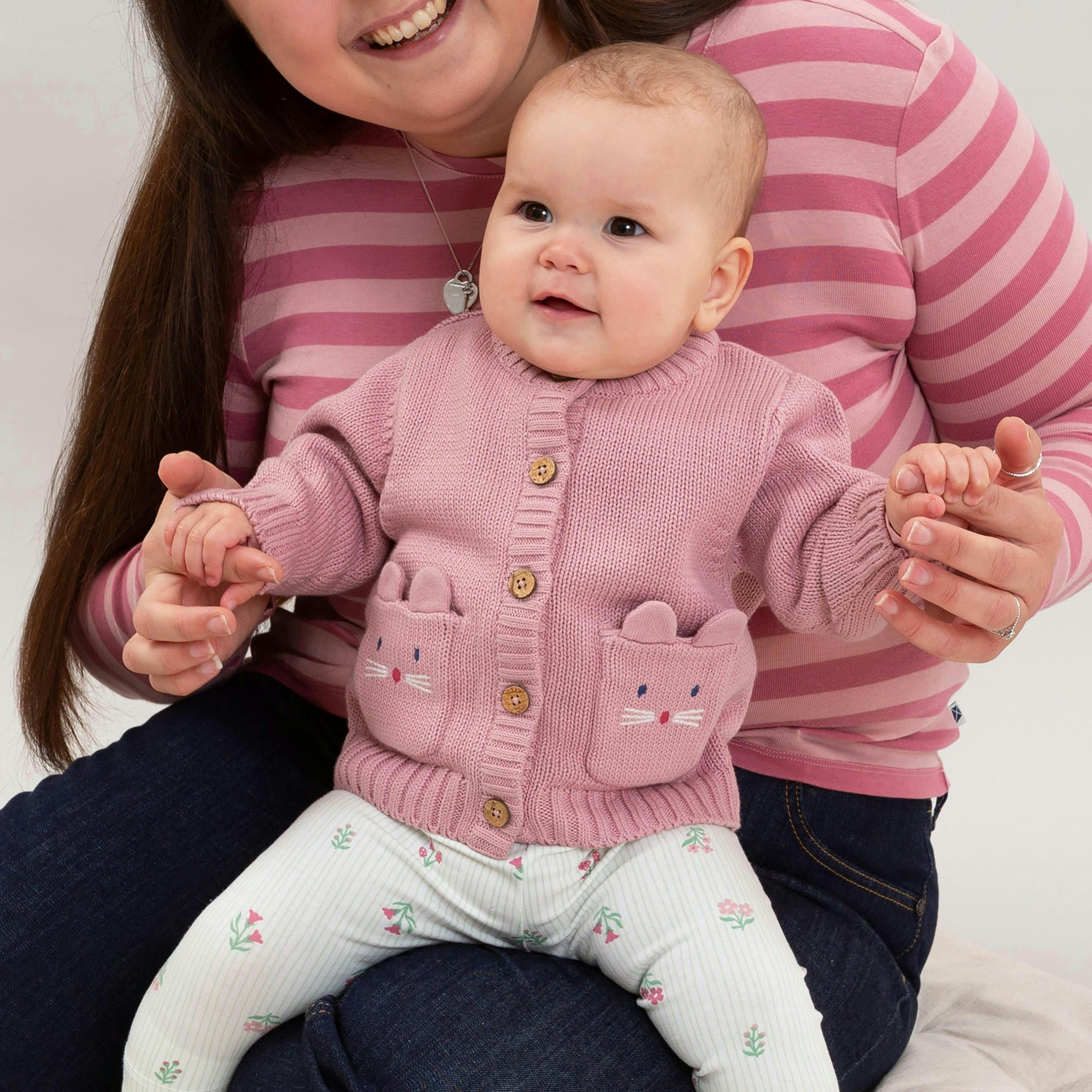 Baby Organic Little Mouse Cardi , view 2 of 4