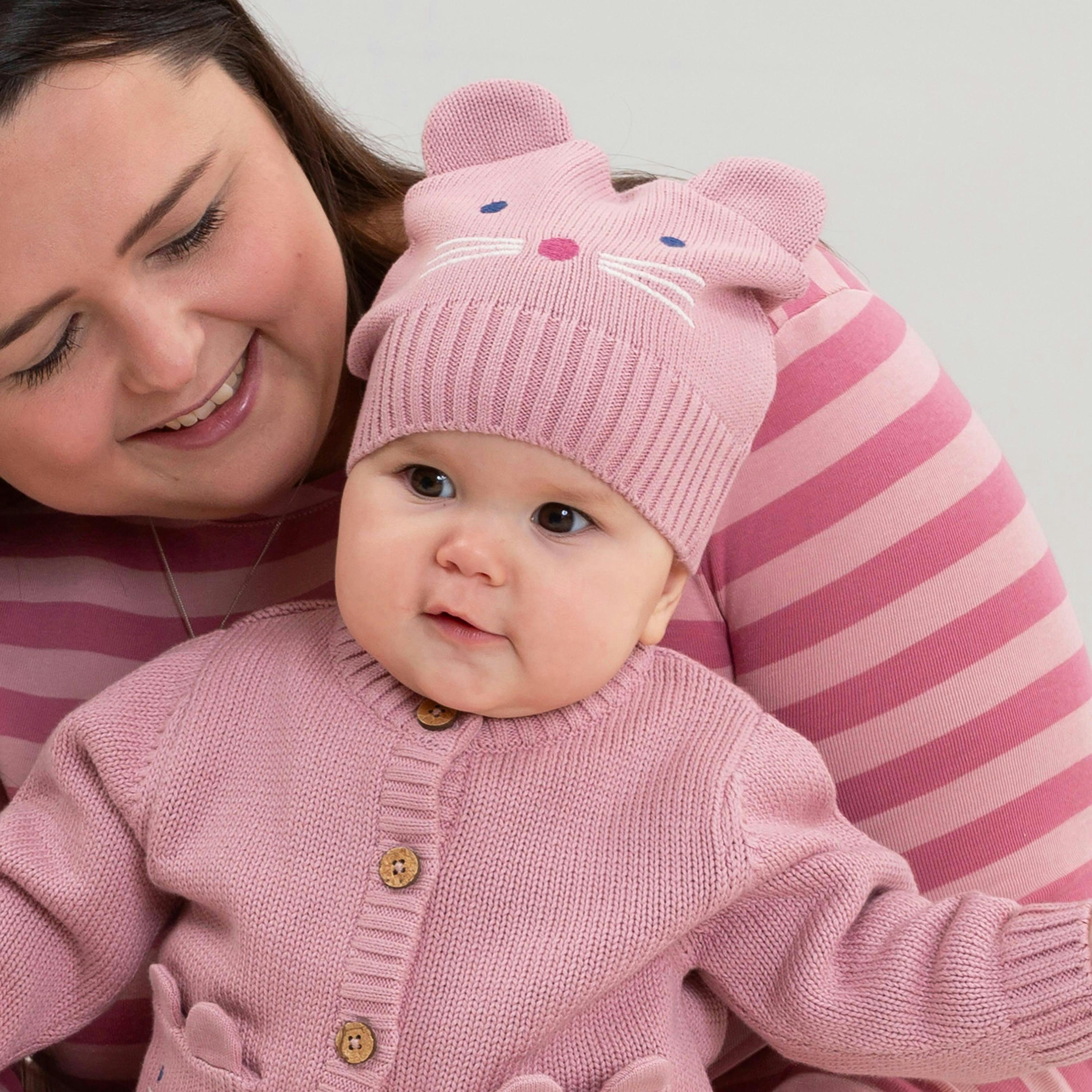 Baby Organic Little Mouse Knit Hat , view 2 of 2