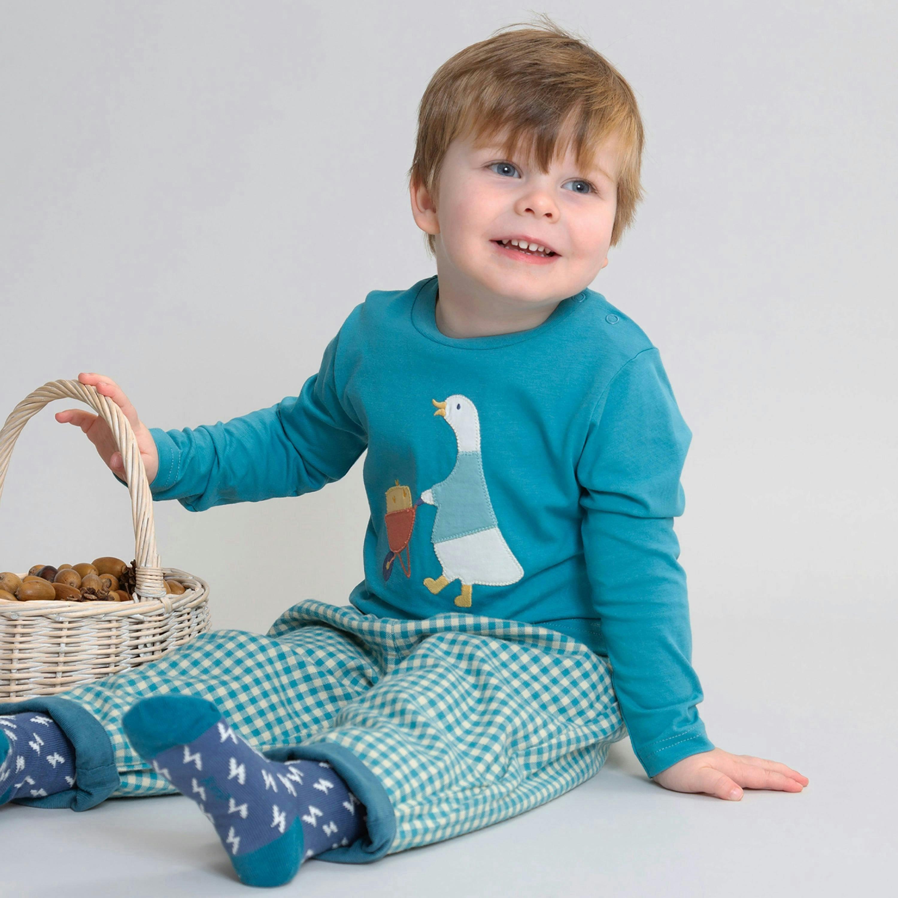 Kids Organic Plucky Duck T-Shirt , view 2 of 4