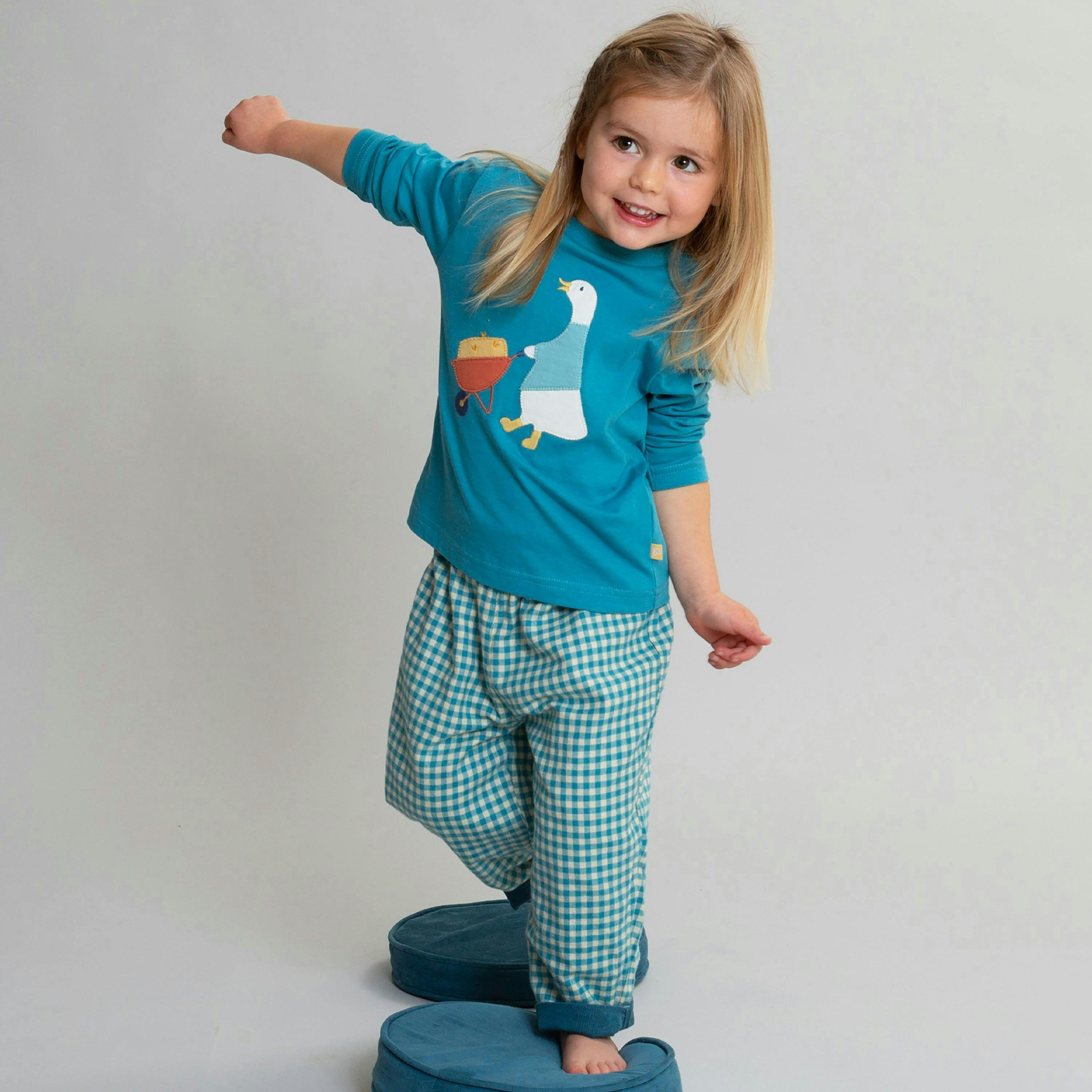 Kids Organic Plucky Duck T-Shirt , view 3 of 4
