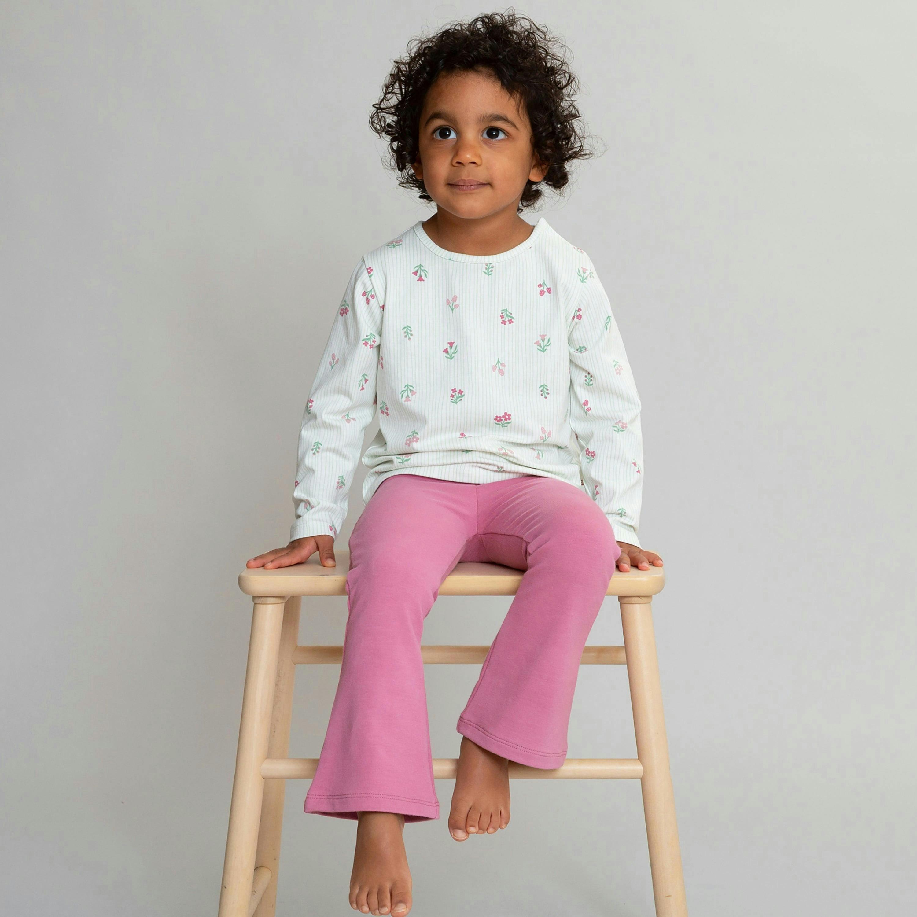 Kids Organic Jogger Flares , view 2 of 6