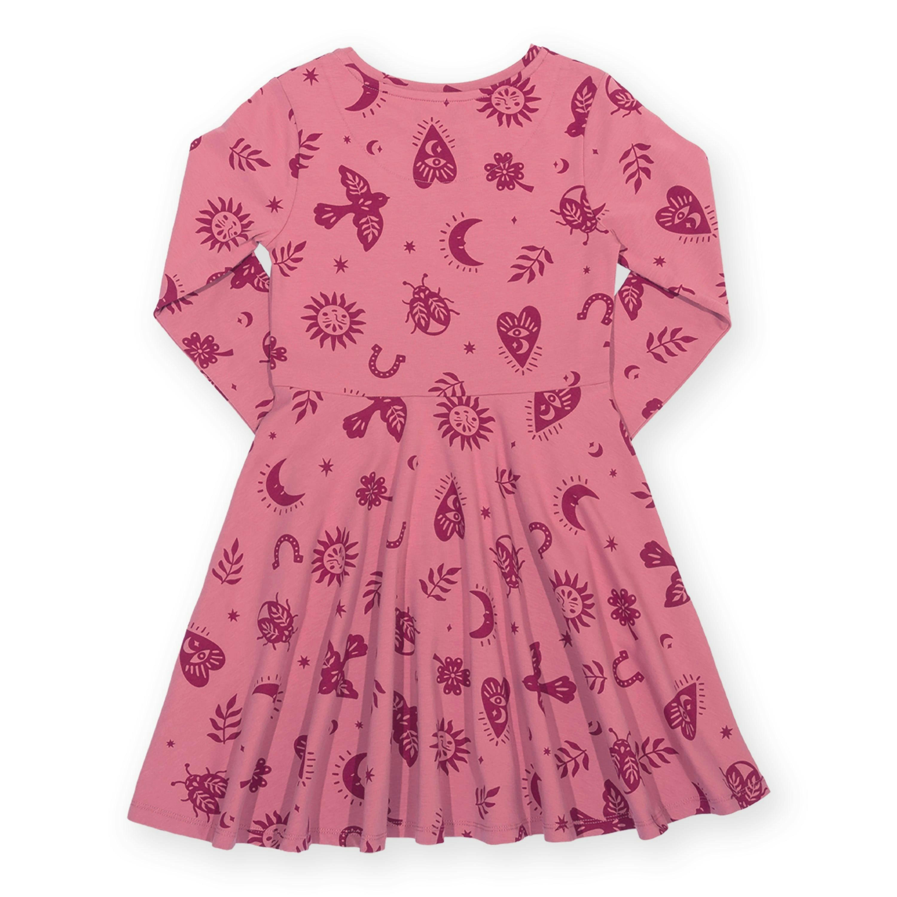 Kids Organic Fortune Skater Dress , view 4 of 4