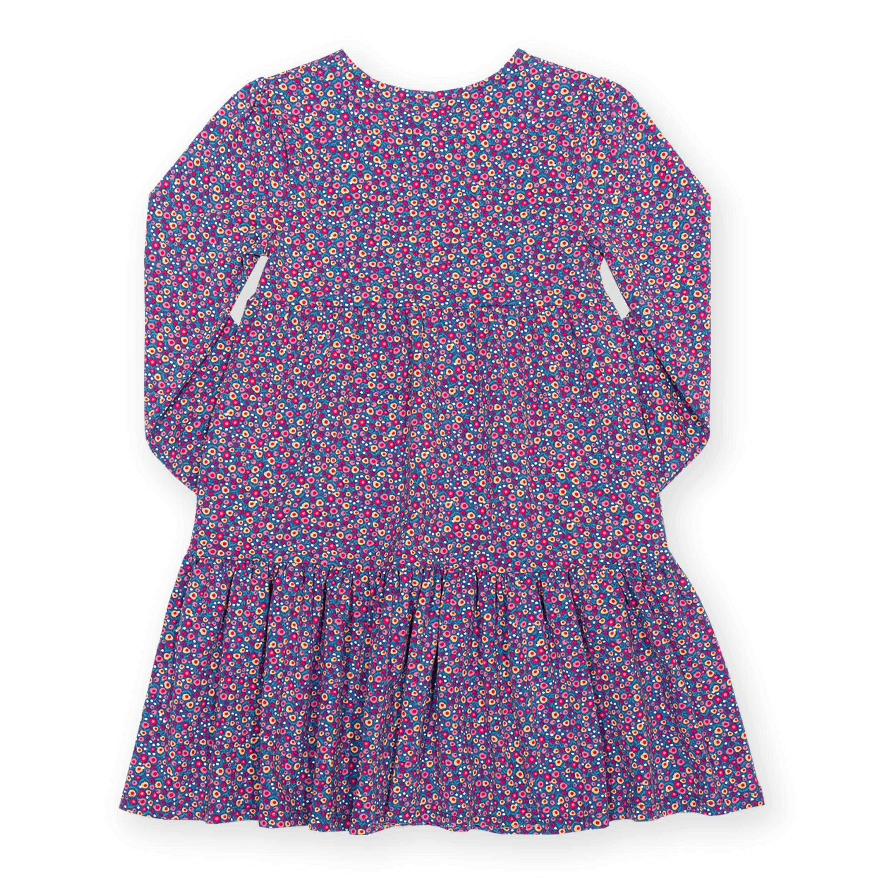 Kids Organic Berry Ditsy Dress , view 5 of 5