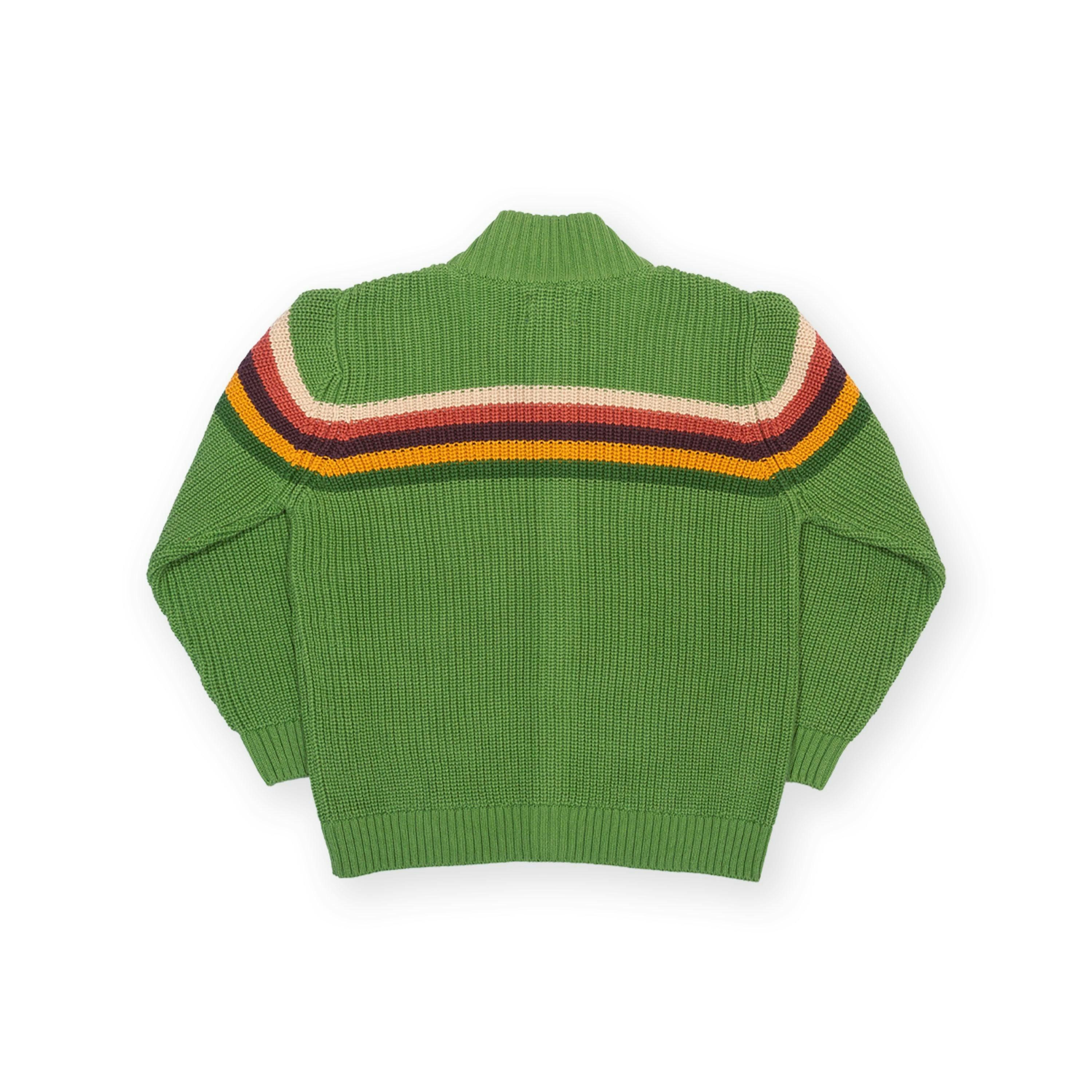 Kids Organic Chunky Knit Zippy , view 4 of 4