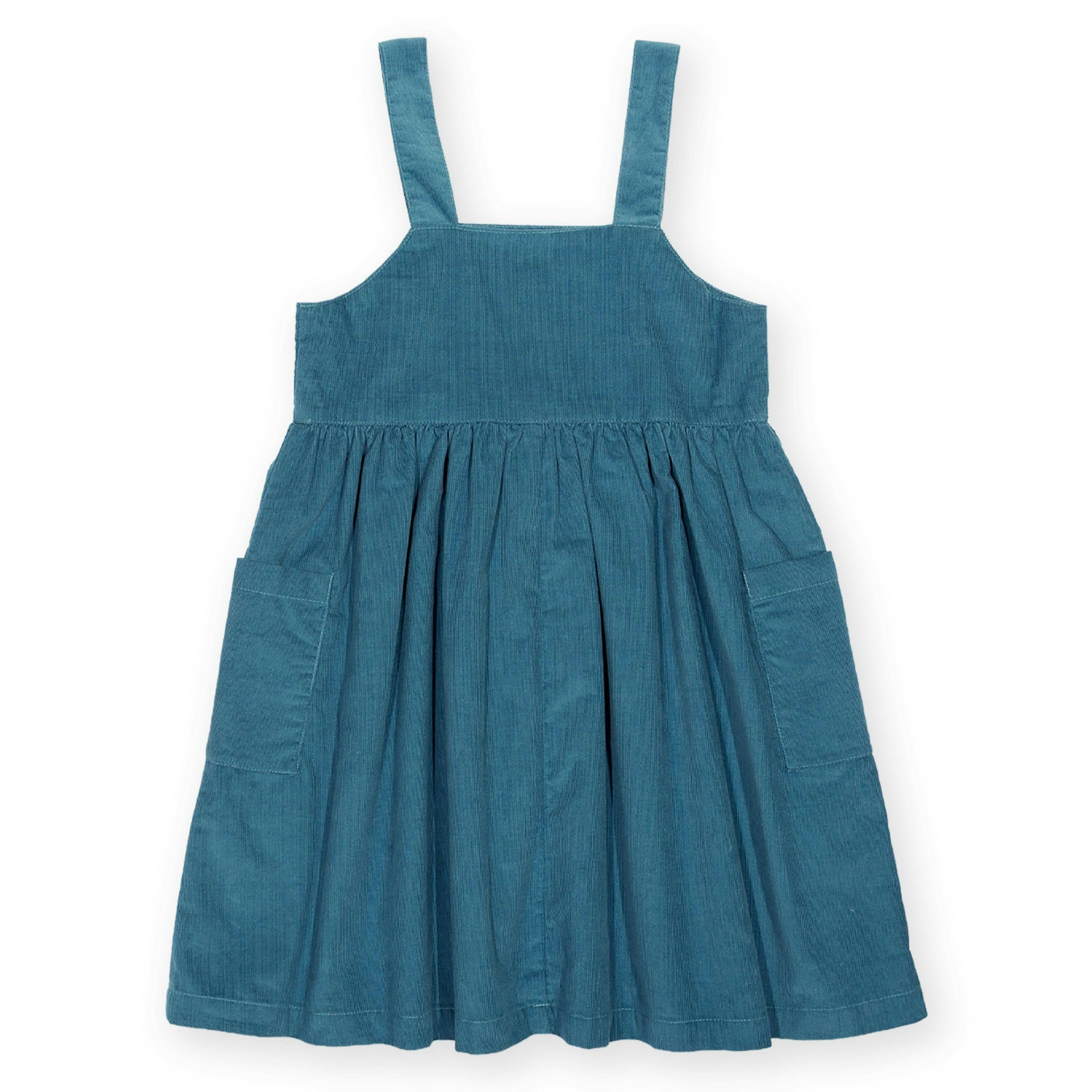 Kids Organic Patch Pocket Pinafore , view 5 of 5