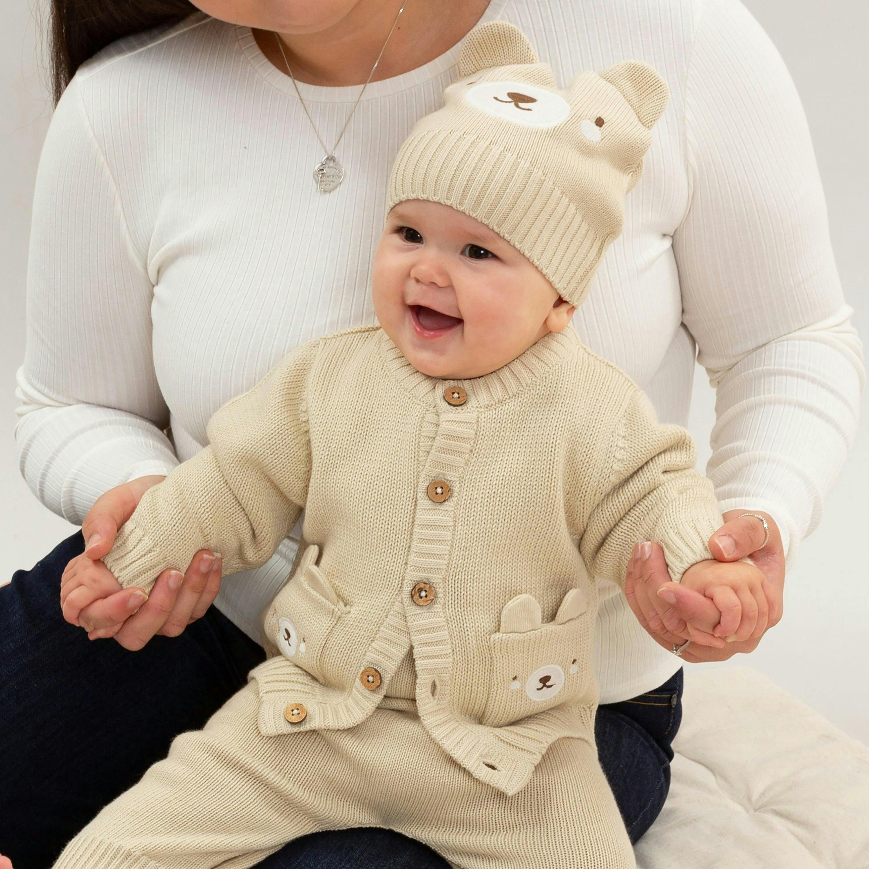 Baby Organic Little Ted Knit Hat , view 3 of 3