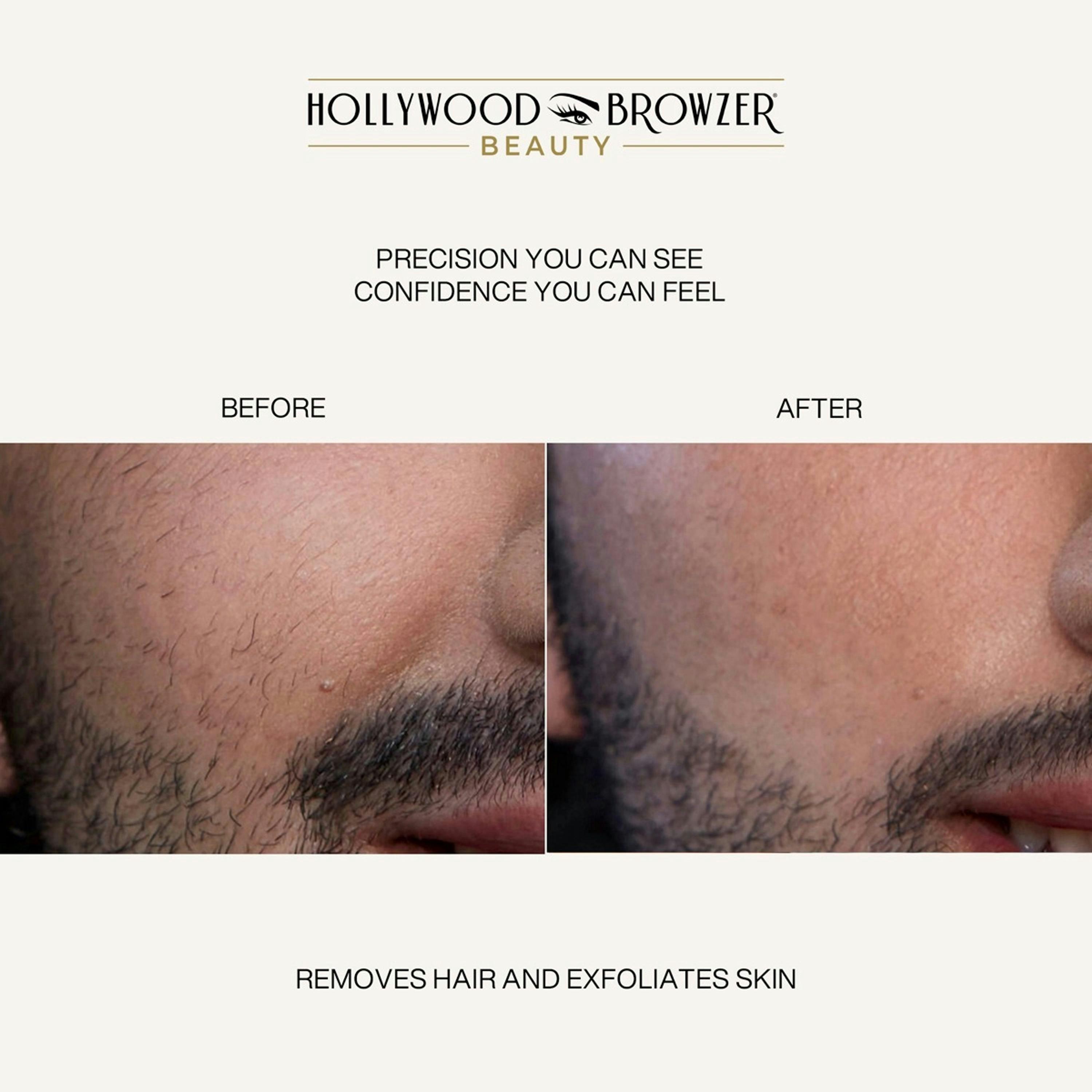 Hollywood Browzer Mens Precision Blade Razor Dermaplaner Duo - Blue & Grey Duo , view 2 of 6