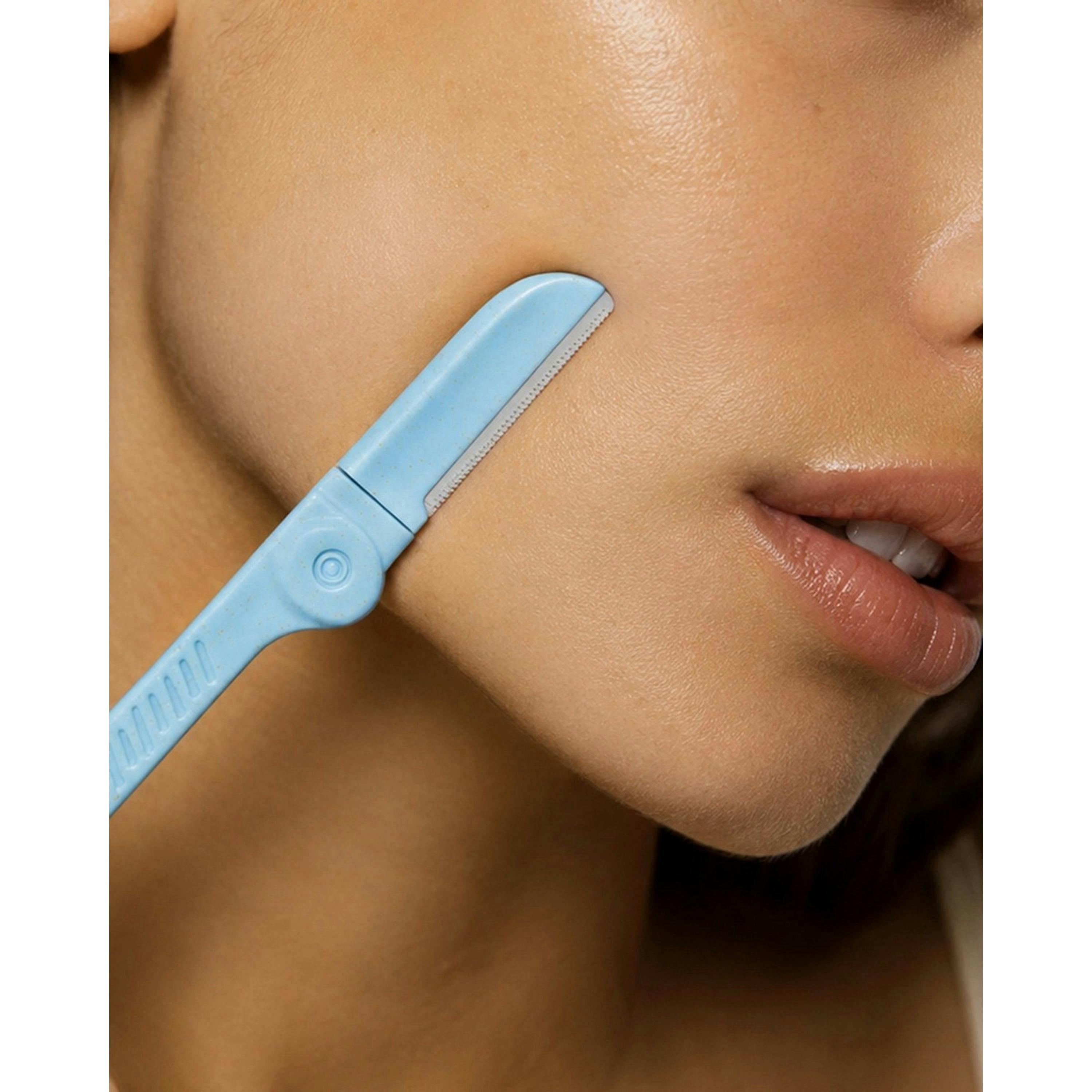 Hollywood Browzer The Eco Dermaplaning Duo Dermaplaning Tool - Aquamarine & Rose Quartz Pack (x4) , view 5 of 6