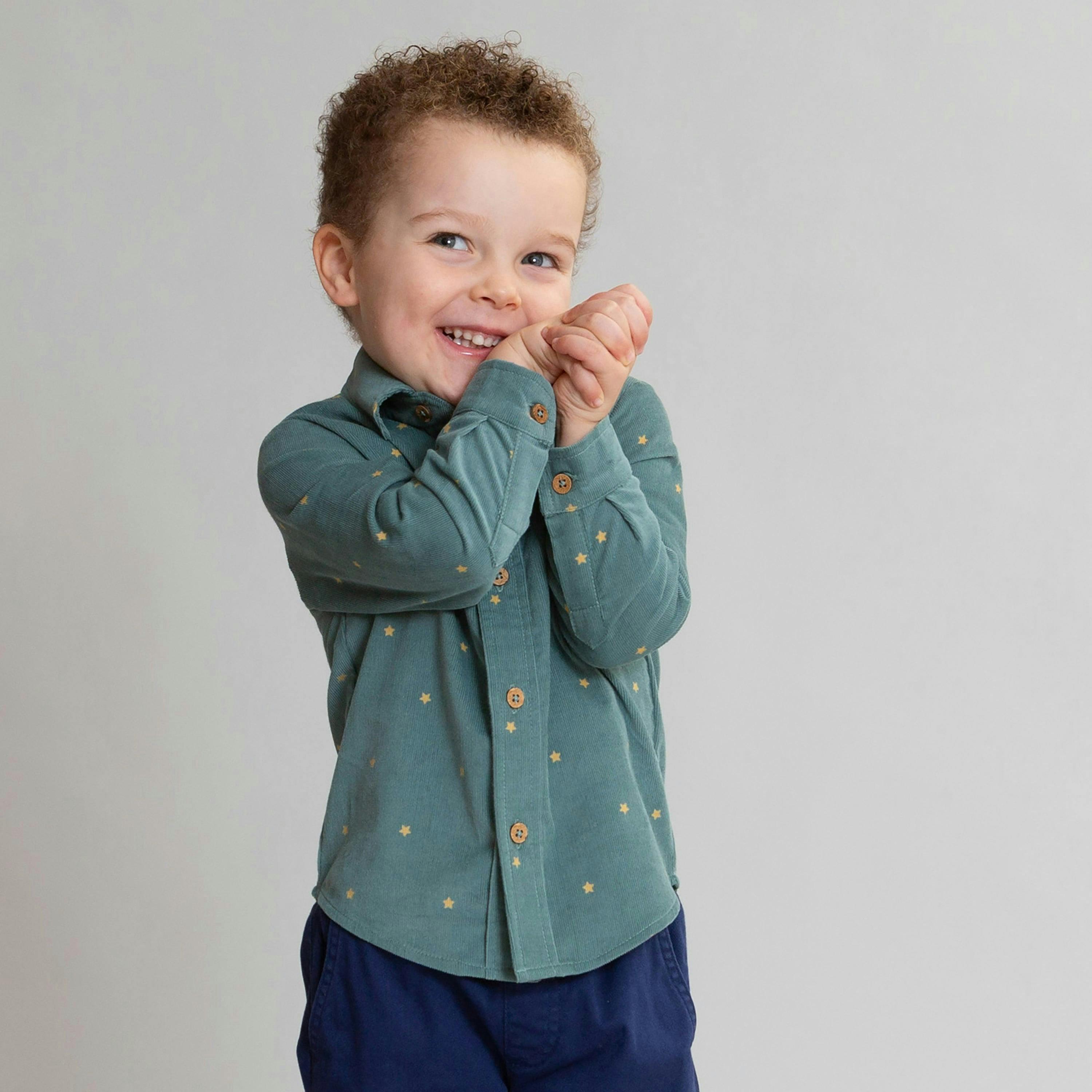 Kids Organic Stargaze Cord Shirt , view 2 of 4