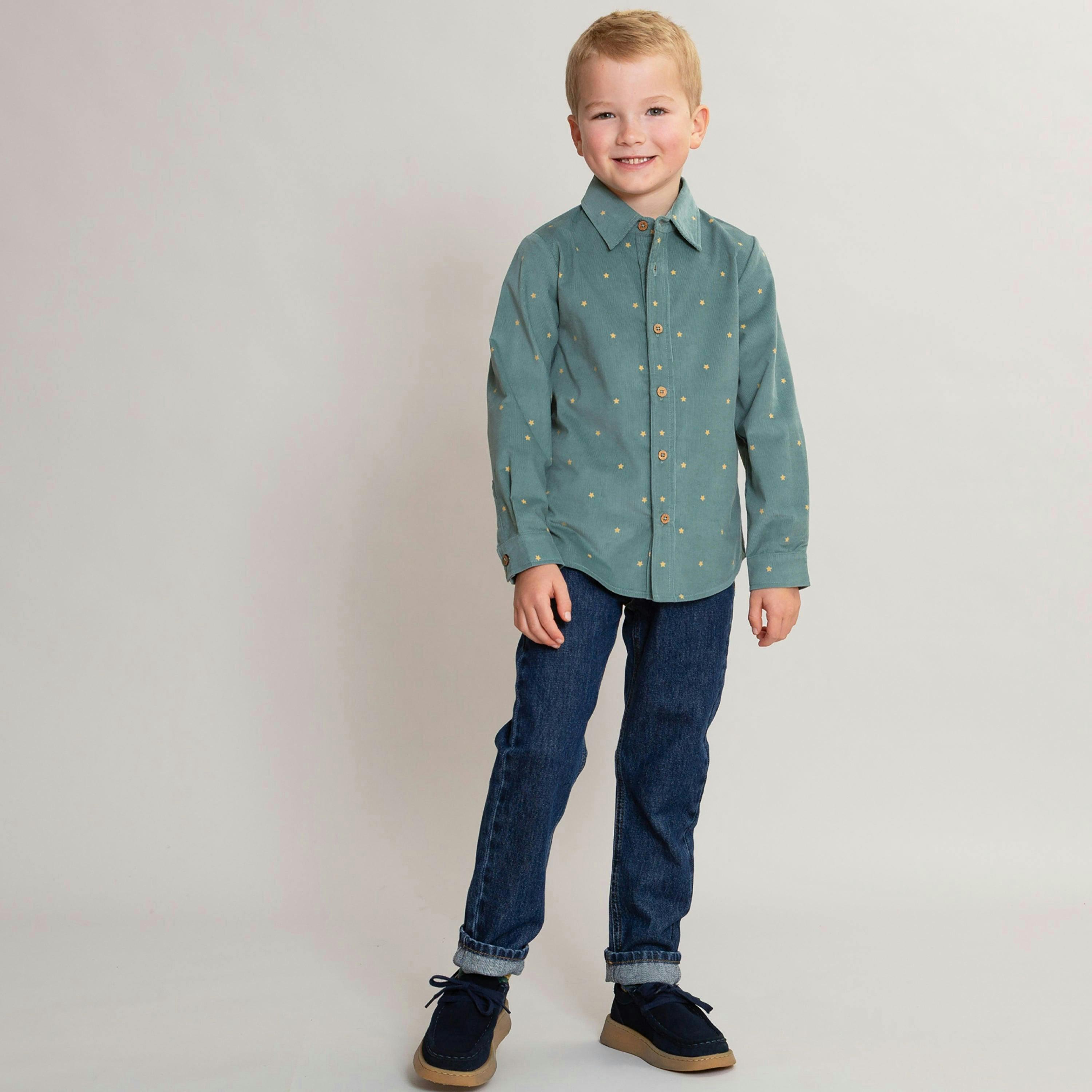 Kids Organic Stargaze Cord Shirt , view 3 of 4