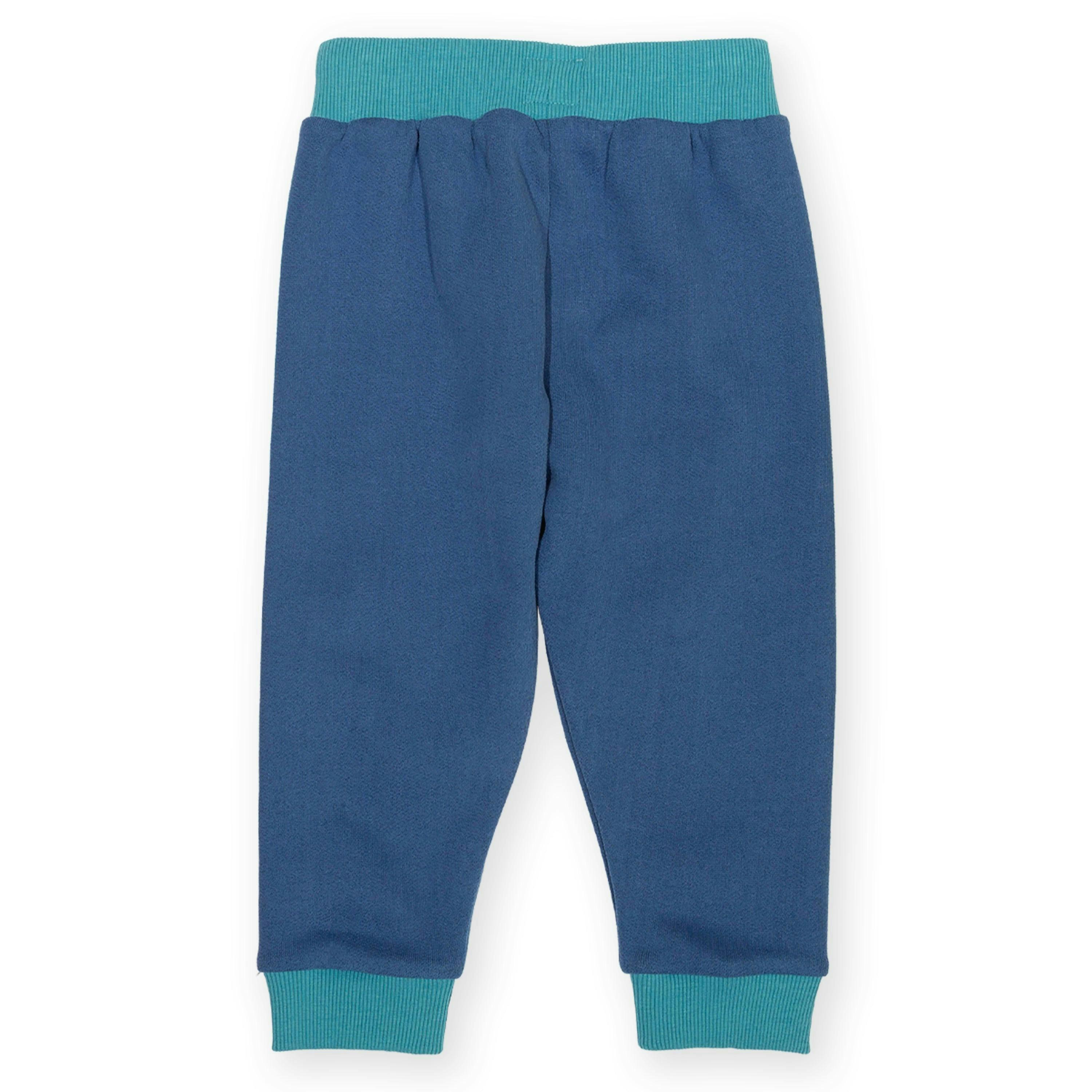 Kids Organic Star Patch Joggers Navy , view 4 of 4