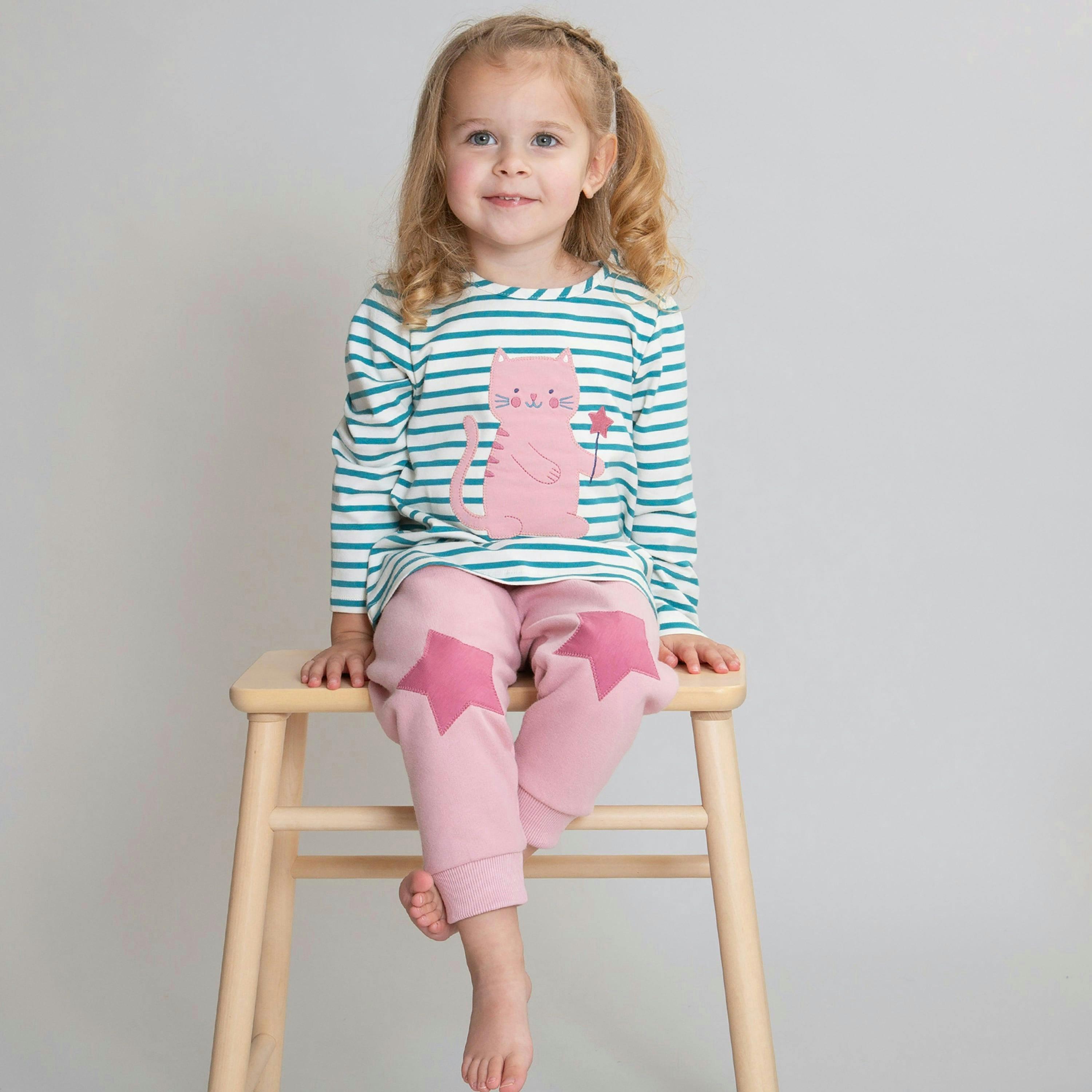 Kids Organic Misty The Cat Tunic , view 3 of 4