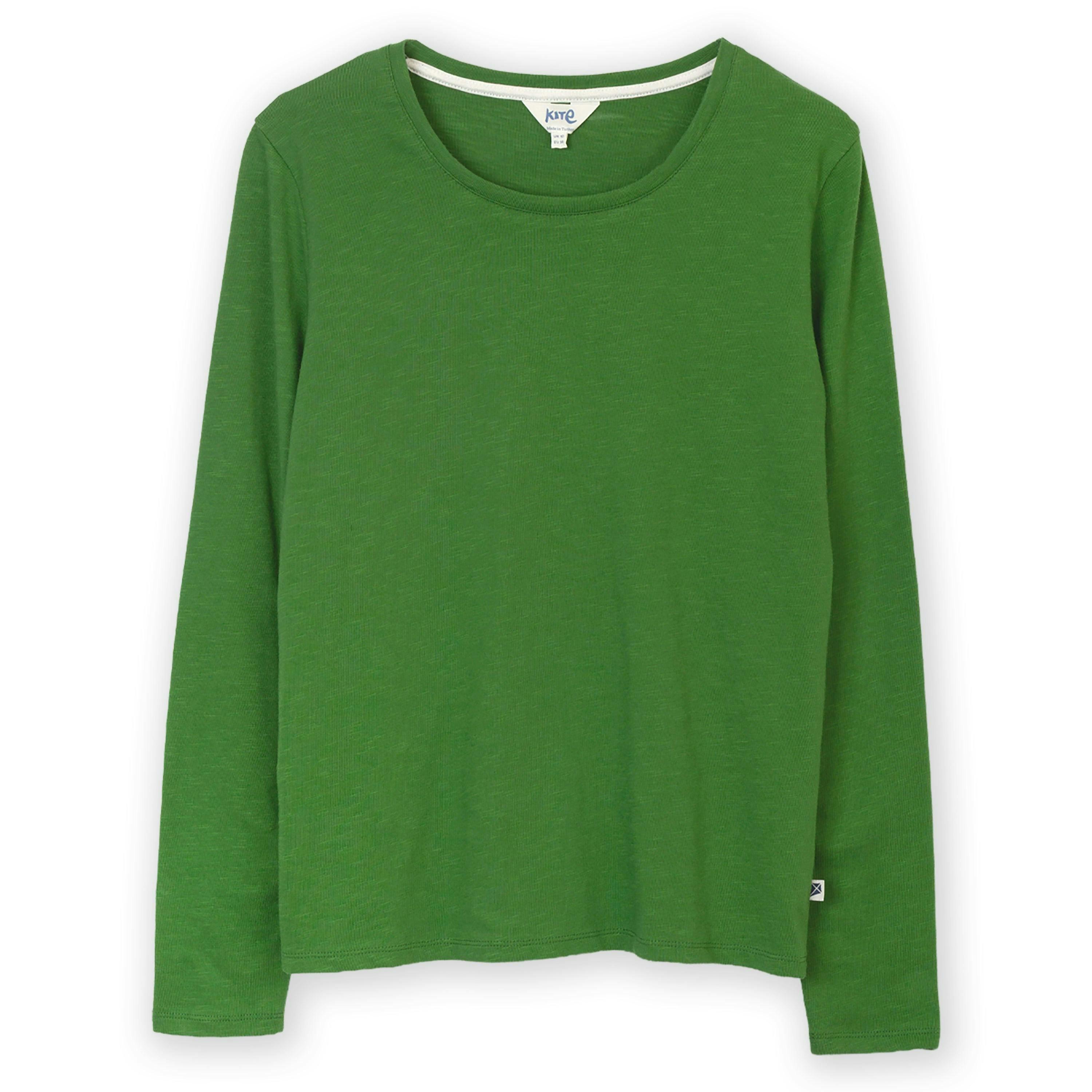 Organic Sandford Slub Jersey T-Shirt Olive , view 2 of 4