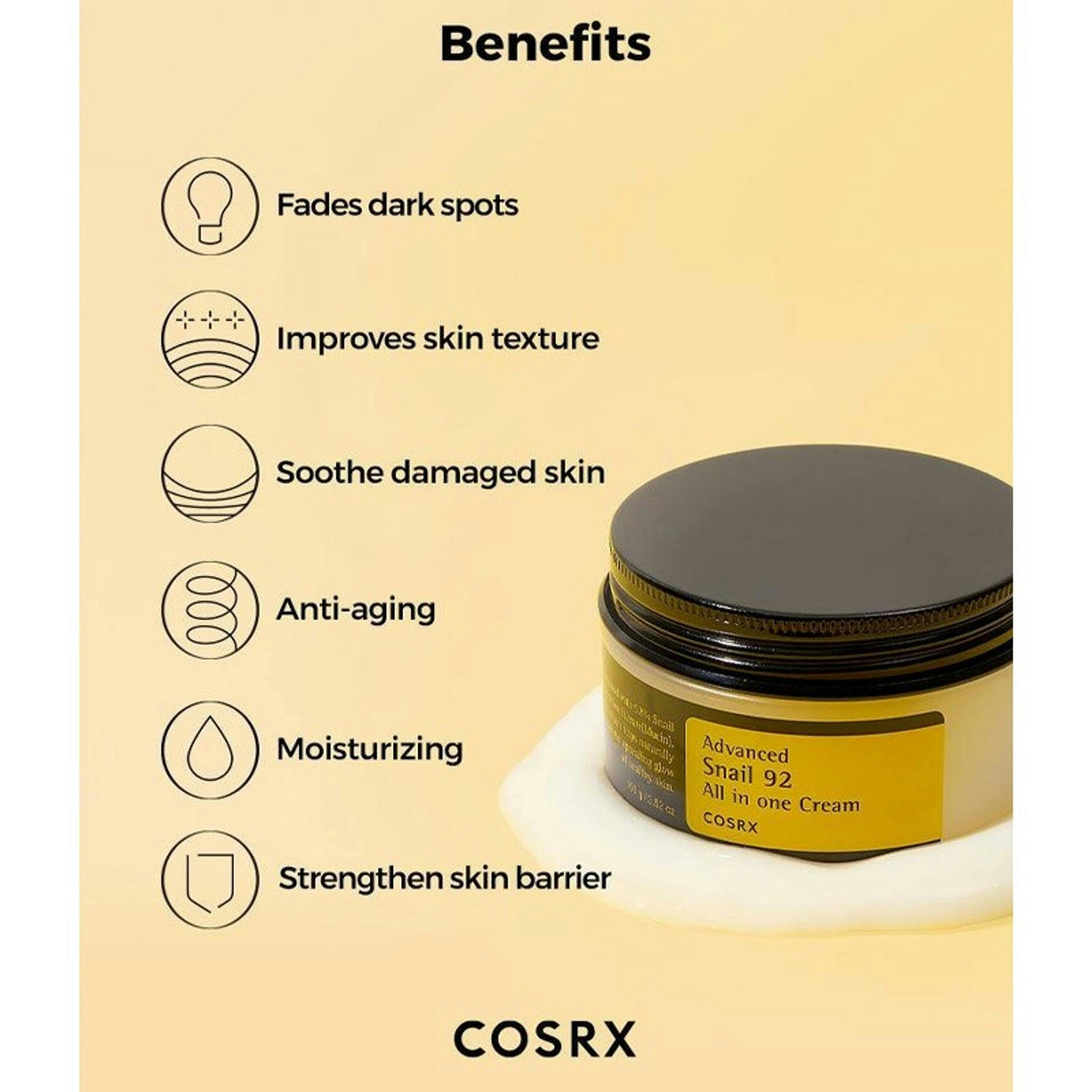COSRX Advanced Snail 92 Cream 100 ml Single , view 4 of 5