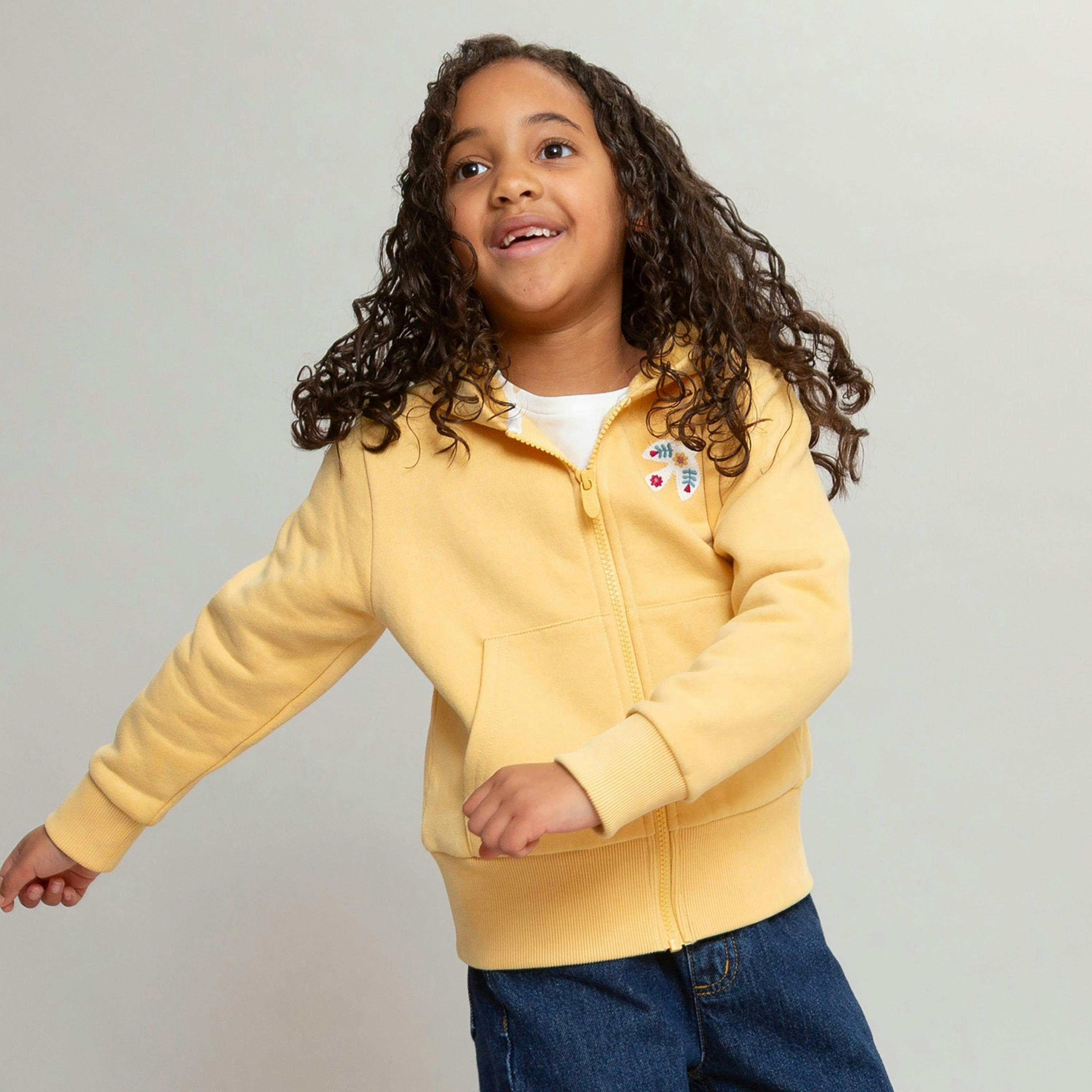 Kids Organic Be Lucky Zip Hoody , view 2 of 4