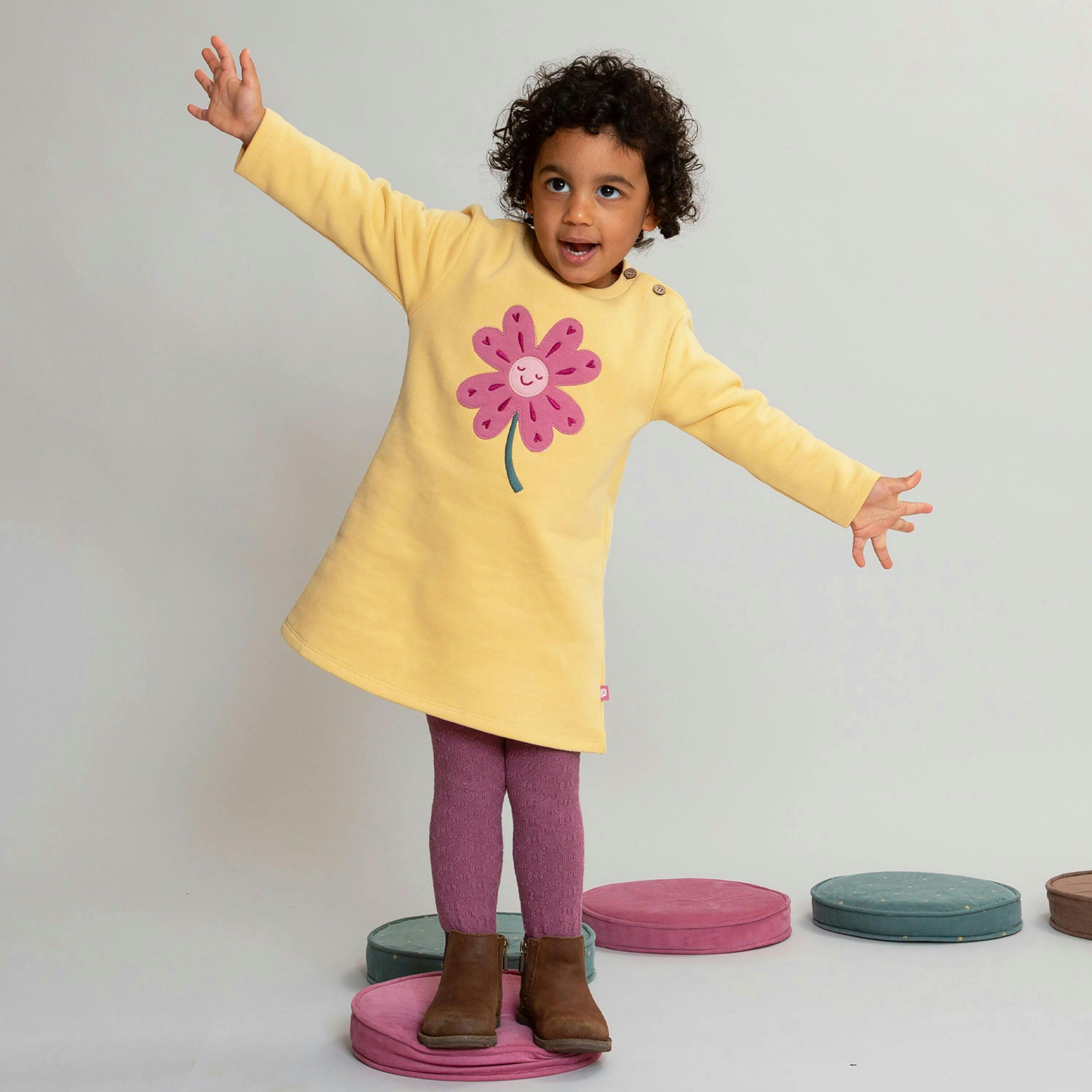 Kids Organic Fortune Sweat Dress , view 3 of 4