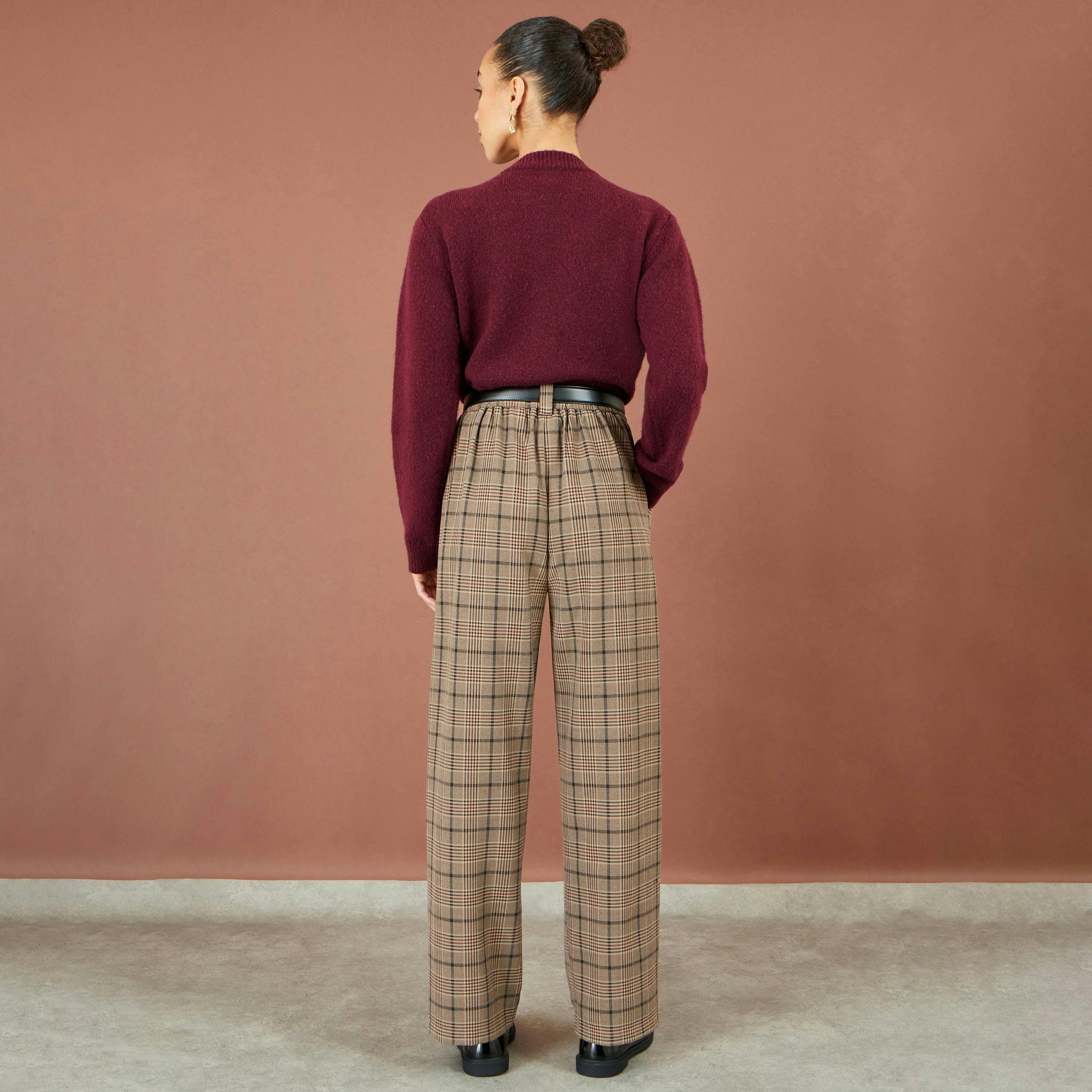 Yumi Burgundy Floral Embroidered Cardigan , view 4 of 5