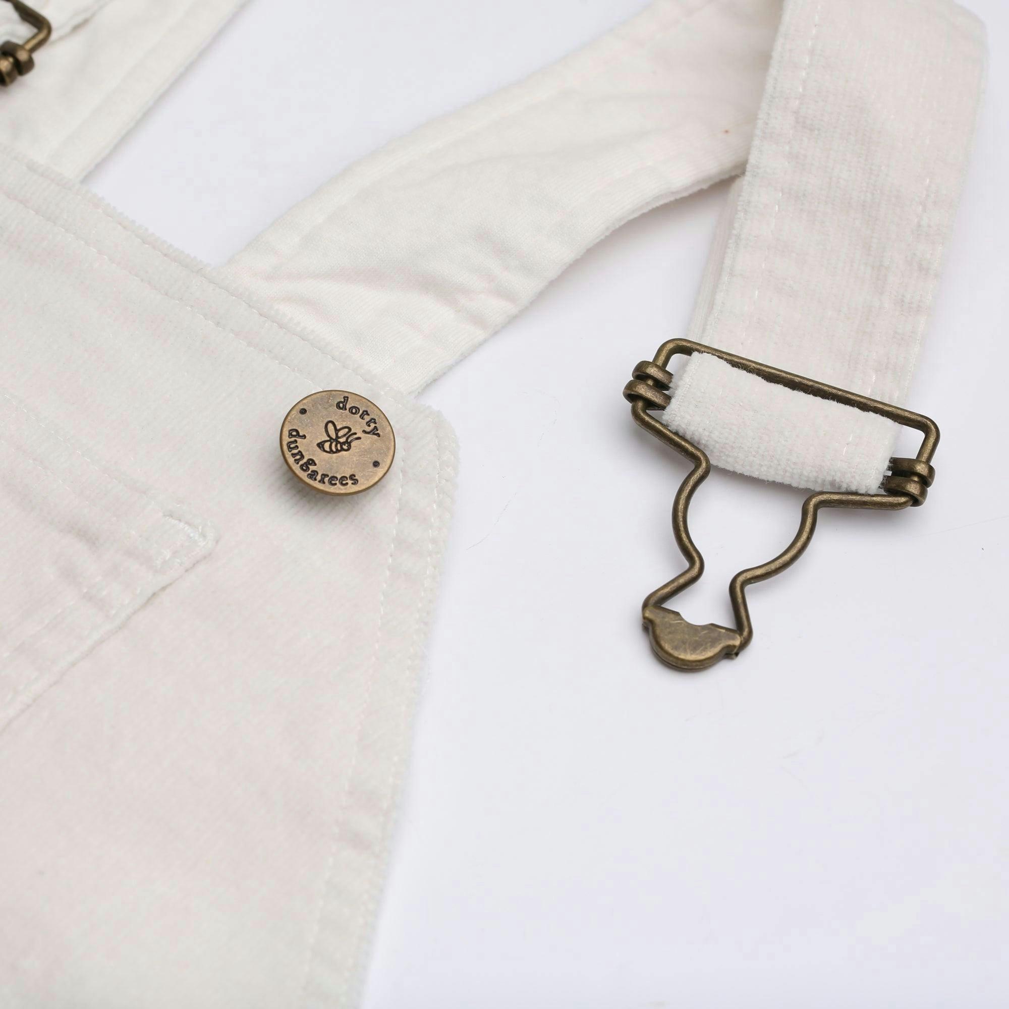 Custard Corduroy Dungarees , view 5 of 6