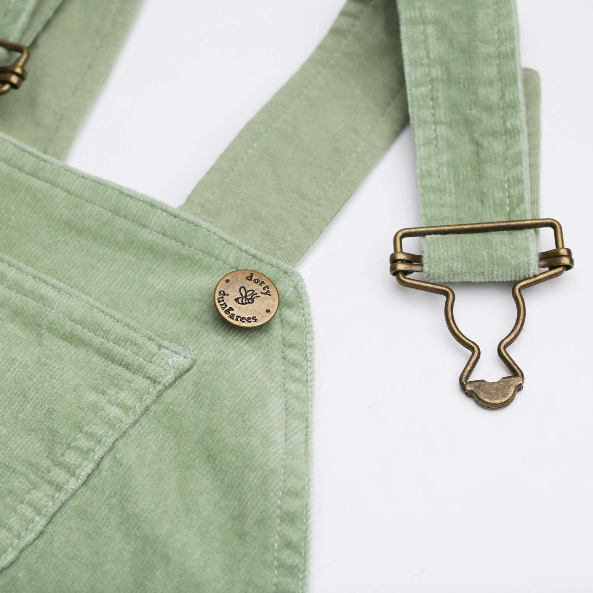Sage Corduroy Dungarees , view 5 of 5