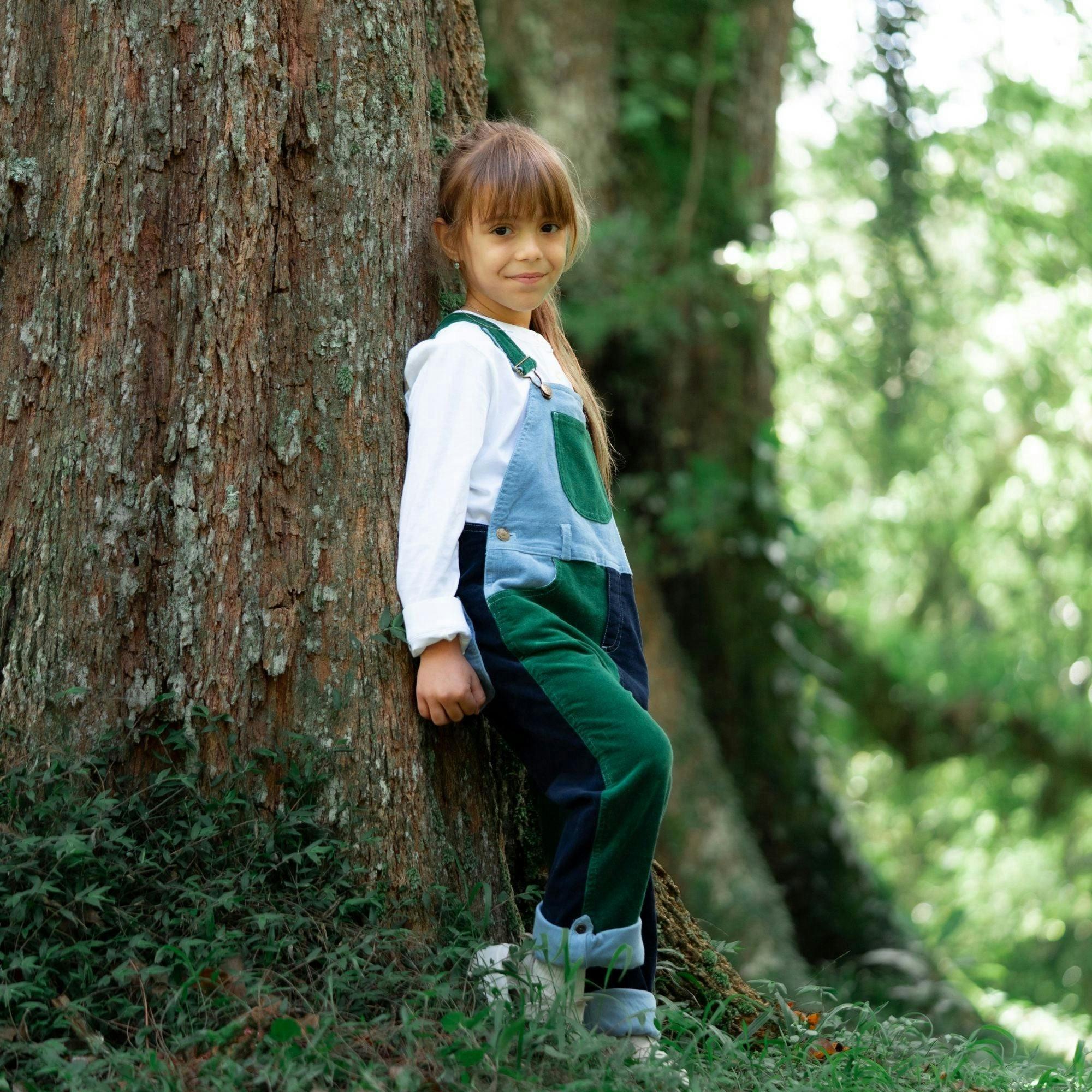Blackthorn Patchwork Corduroy Dungarees , view 3 of 6