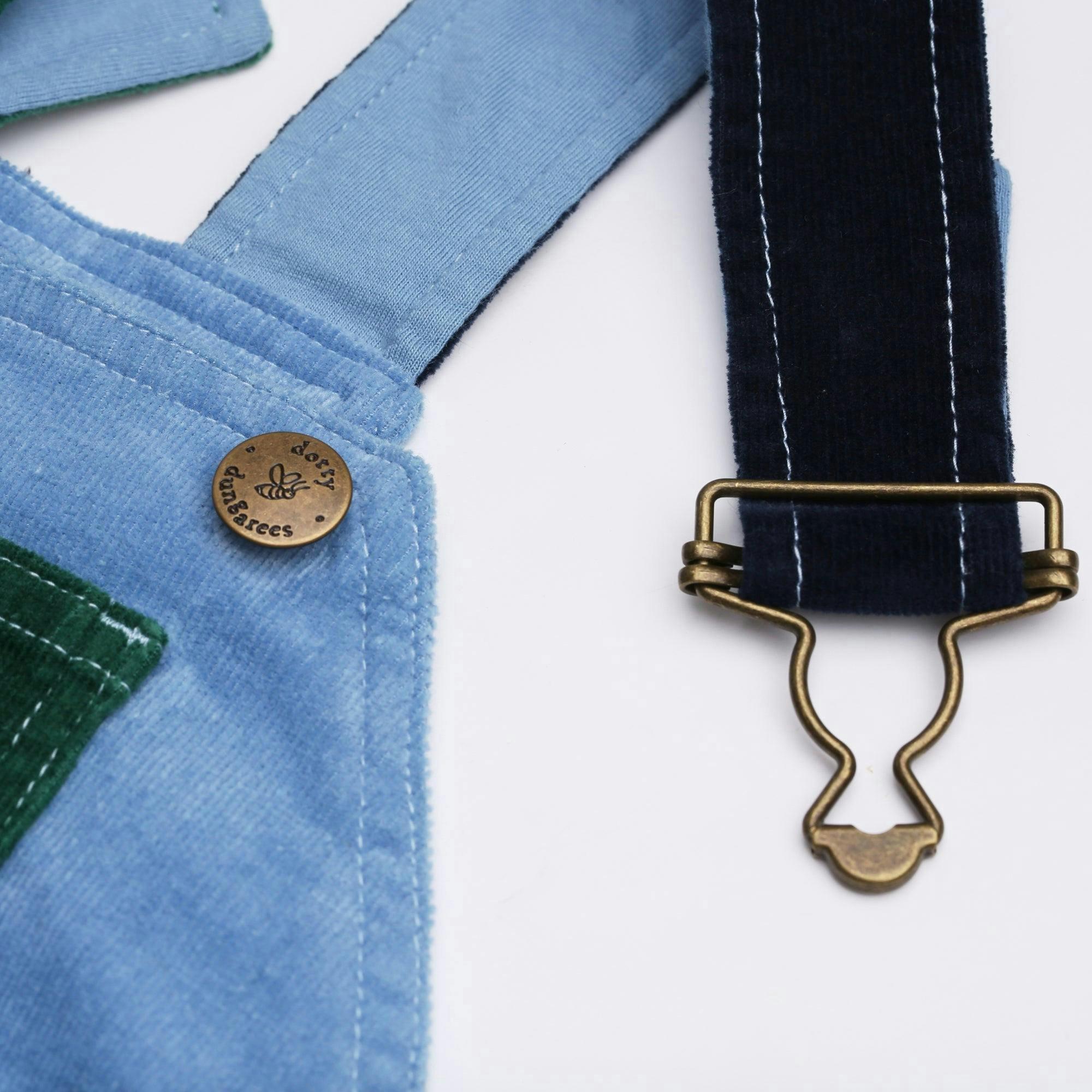 Blackthorn Patchwork Corduroy Dungarees , view 5 of 6