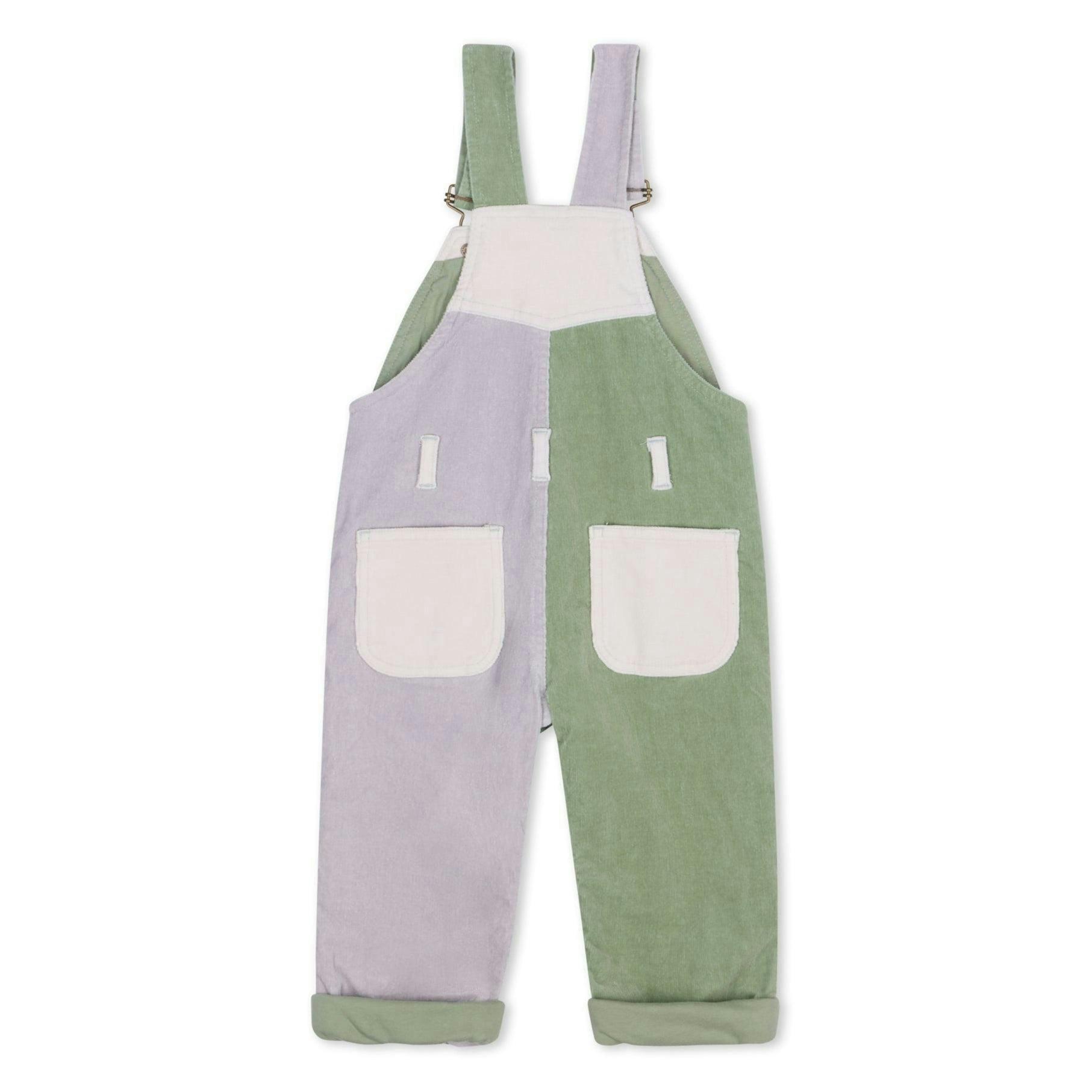 Waterlilies Patchwork Corduroy Dungarees , view 2 of 6