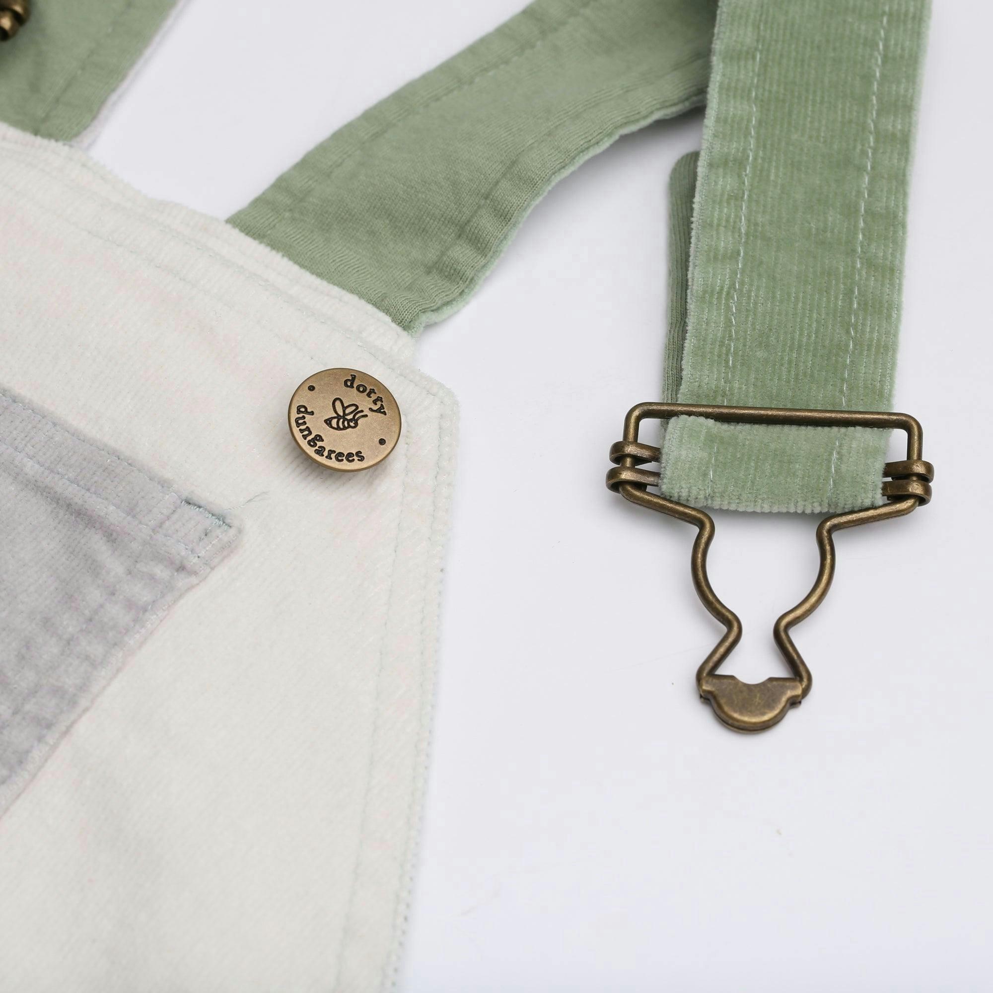 Waterlilies Patchwork Corduroy Dungarees , view 5 of 6