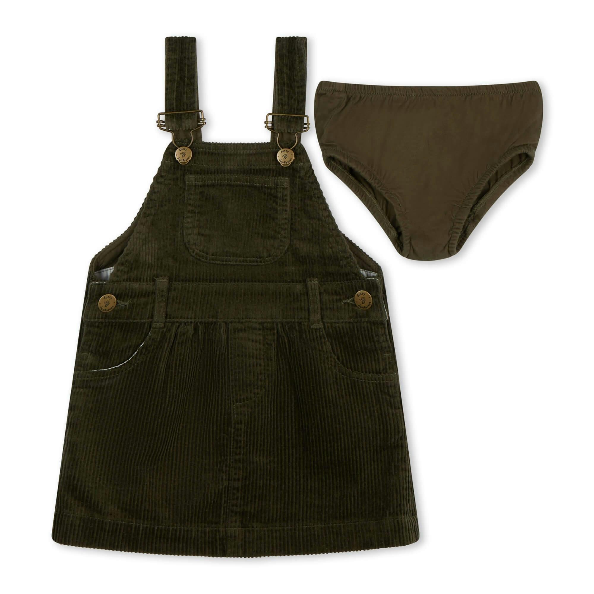 Khaki Chunky Cord Dress , view 3 of 5
