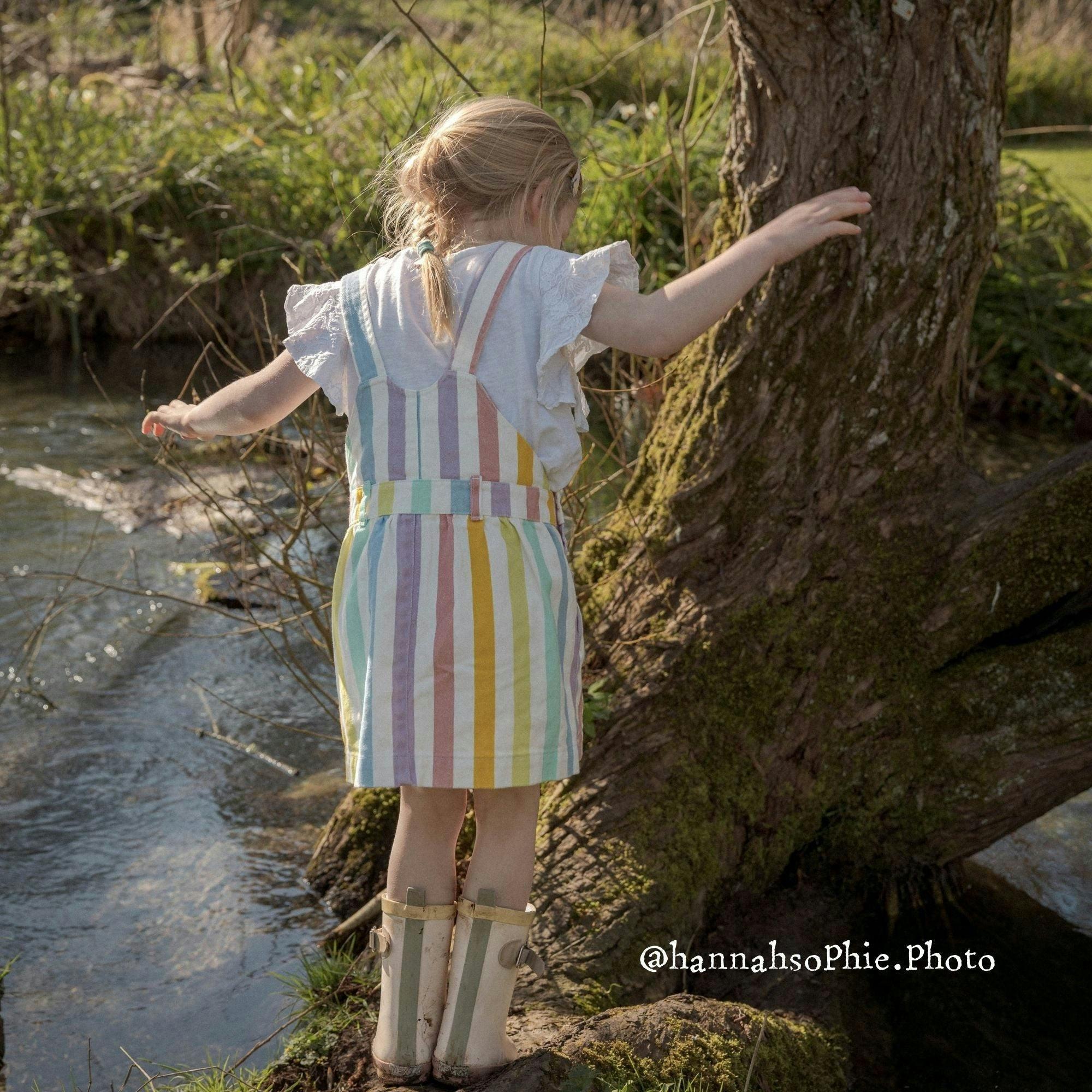 Classic Wide Stripe Dress - Multicolour , view 4 of 6